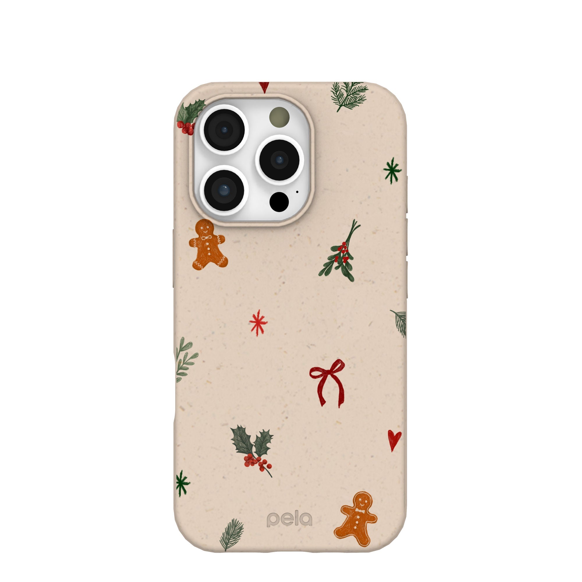 Seashell Be Merry iPhone 16 Pro Case Refurbished - Pela Case refurbished available on Cerqular