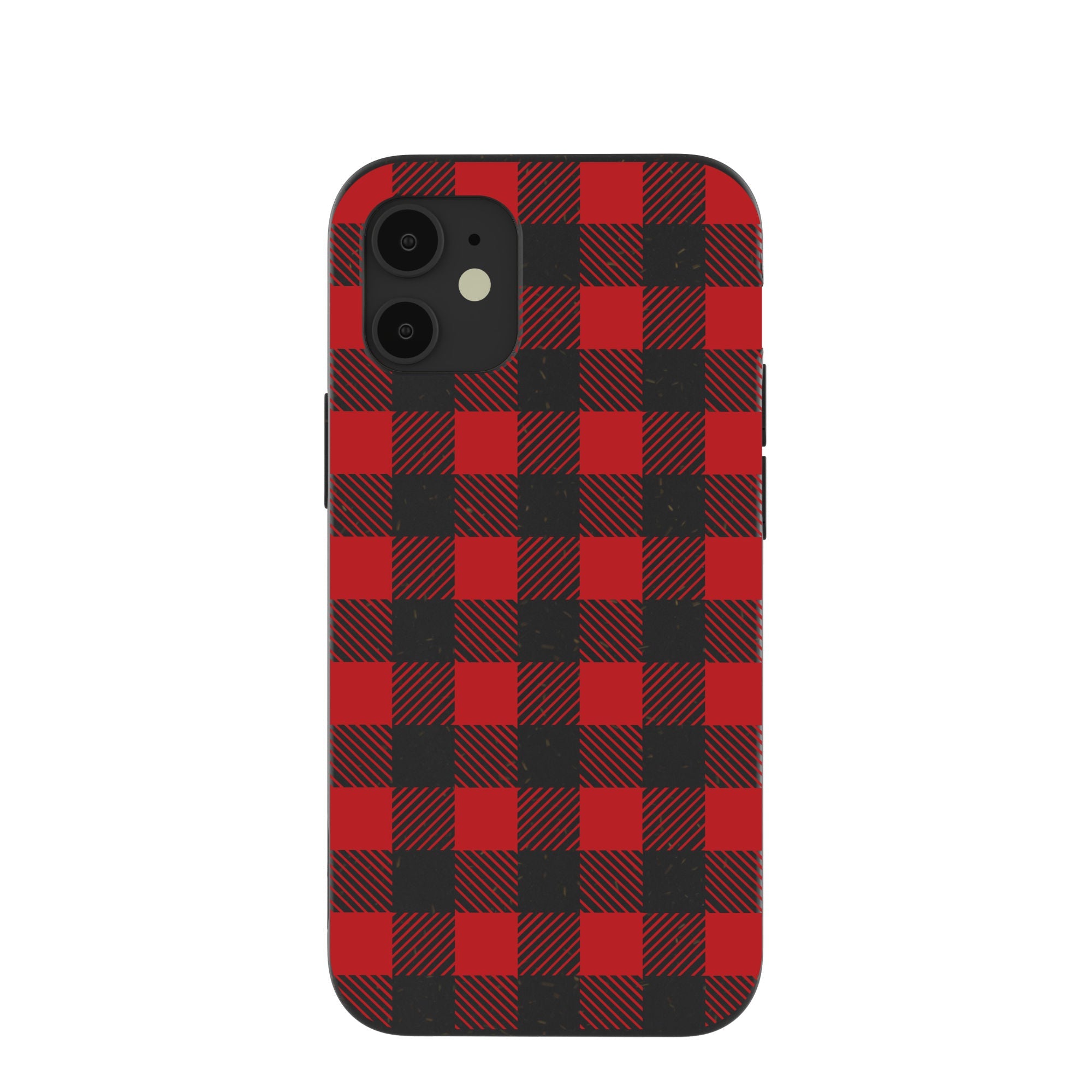 Black Flannel iPhone 12 Mini Case Refurbished - Pela Case refurbished available on Cerqular