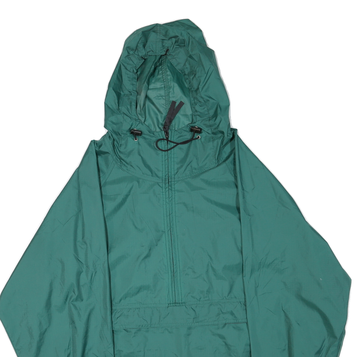 WOOLRICH Mens Green Polyester Blend Windbreaker XL Jacket Zip Hooded Plain Refurbished - N/A refurbished available on Cerqular