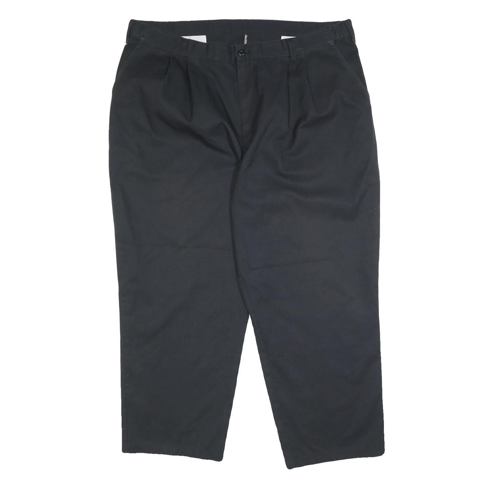 DICKIES Mens Cotton Blend Black Relaxed Straight Trousers W42 L26 Work Casual Refurbished - N/A refurbished available on Cerqular