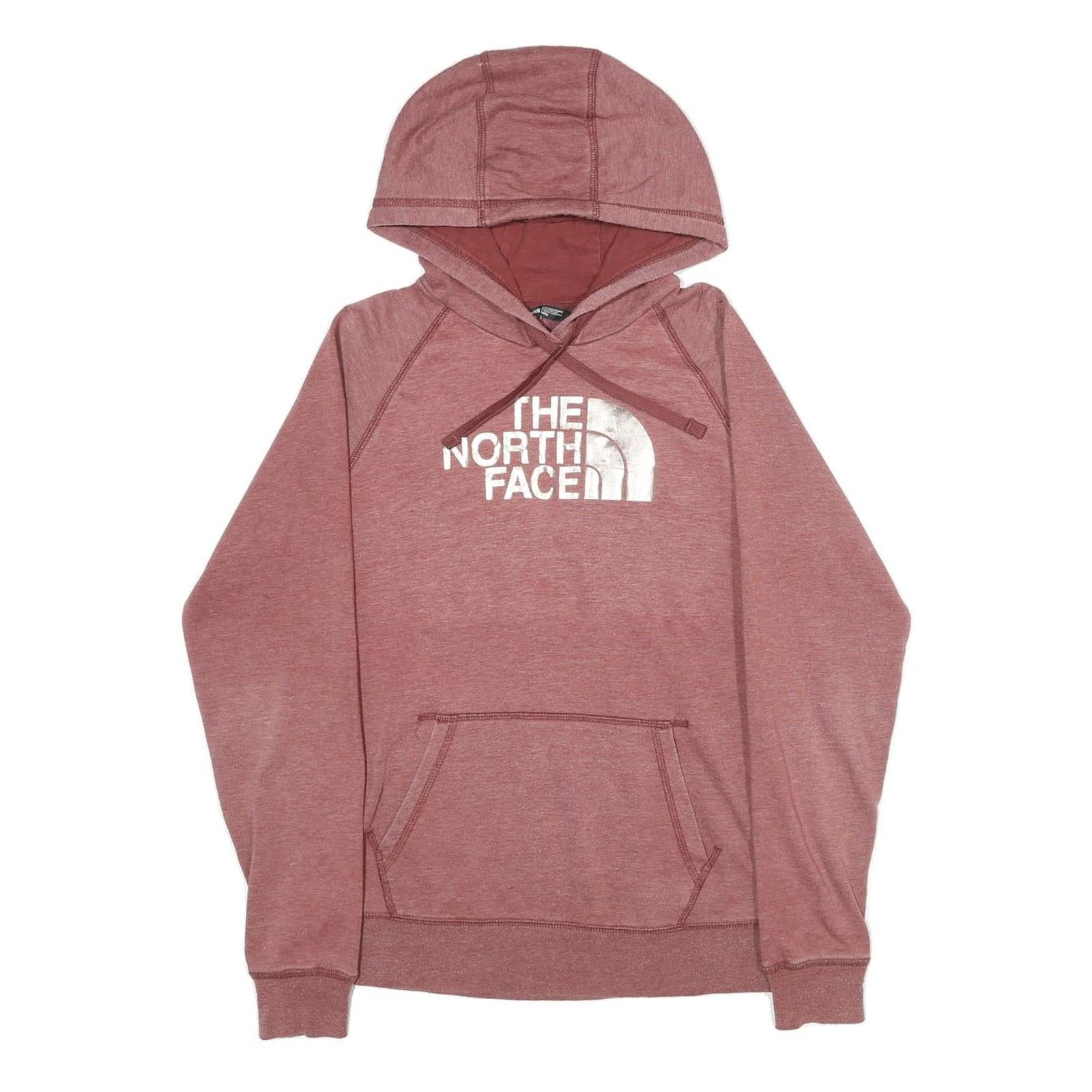 THE NORTH FACE Womens Red Pullover Hoodie M Cotton Blend Casual Outdoor Wear Refurbished - N/A refurbished available on Cerqular