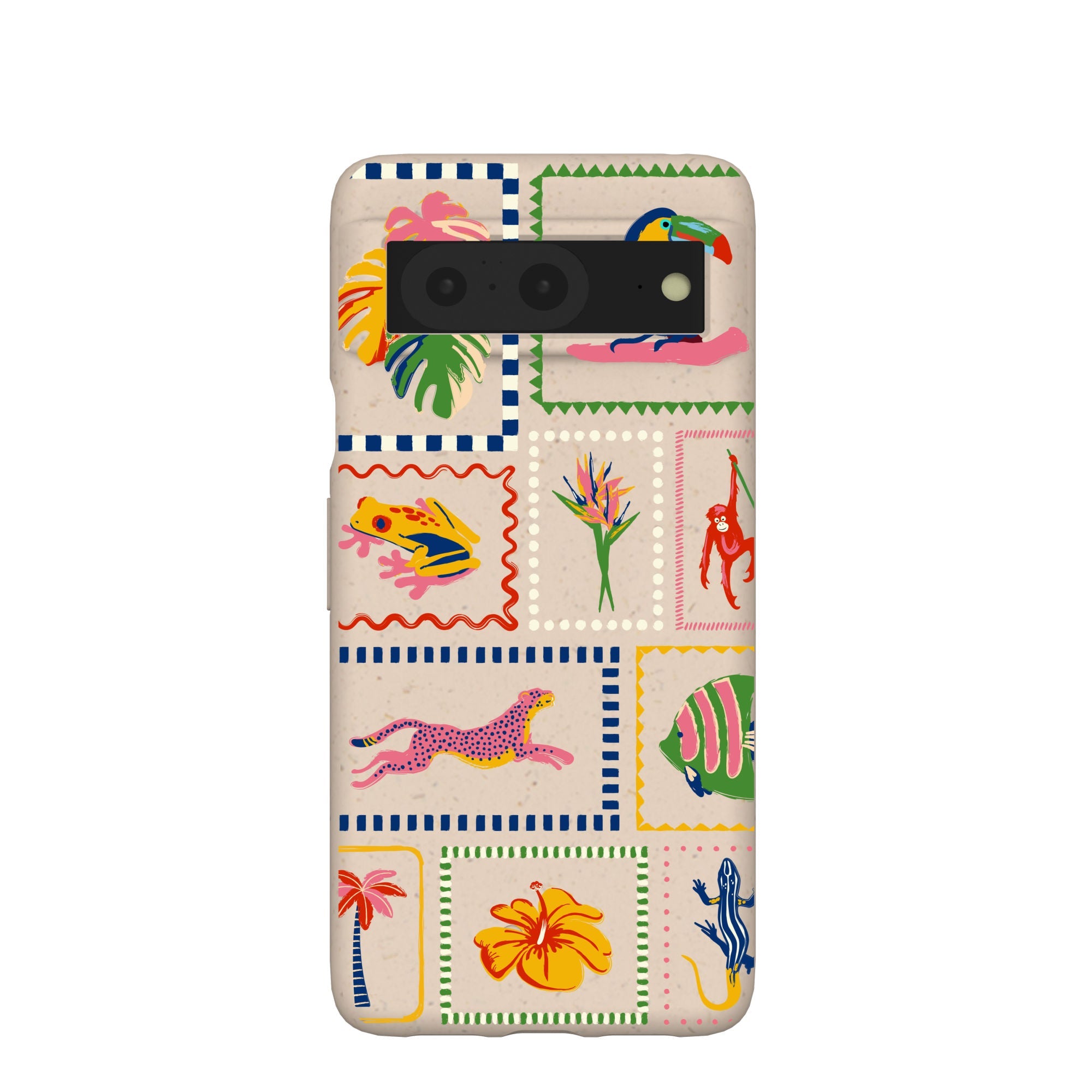 Seashell Tropical Paradise Google Pixel 8 Case Refurbished - Pela Case refurbished available on Cerqular
