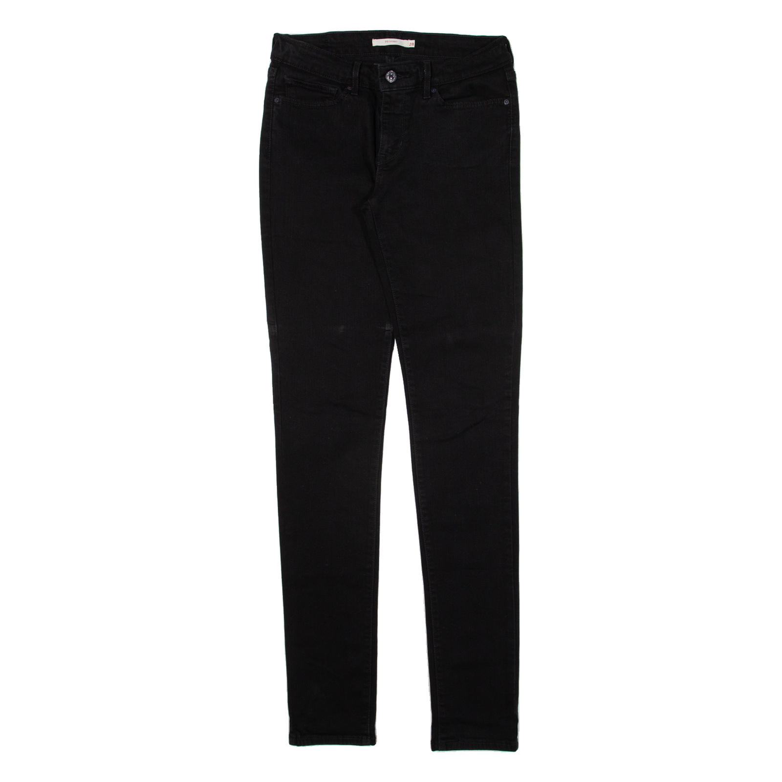 LEVI'S 711 Womens Jeans Black Slim Skinny W28 L34 Refurbished - N/A refurbished available on Cerqular