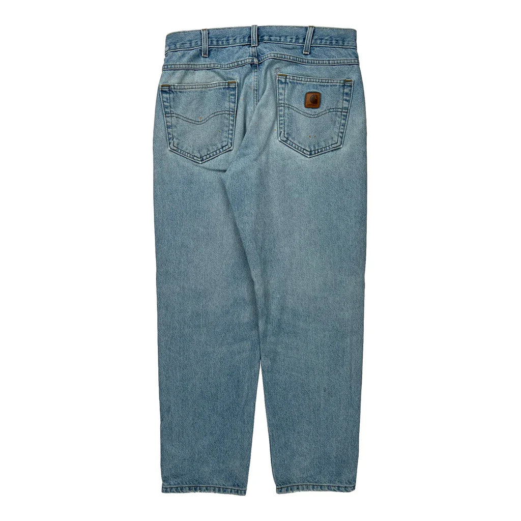 Buy Carhartt Jeans - 32W 30L Light Wash Cotton Refurbished - $49.57 Carhartt Jeans - 32W 30L Light Wash Cotton Refurbished - Thrifted (note: this is a term often used to describe second- refurbished available on Cerqular