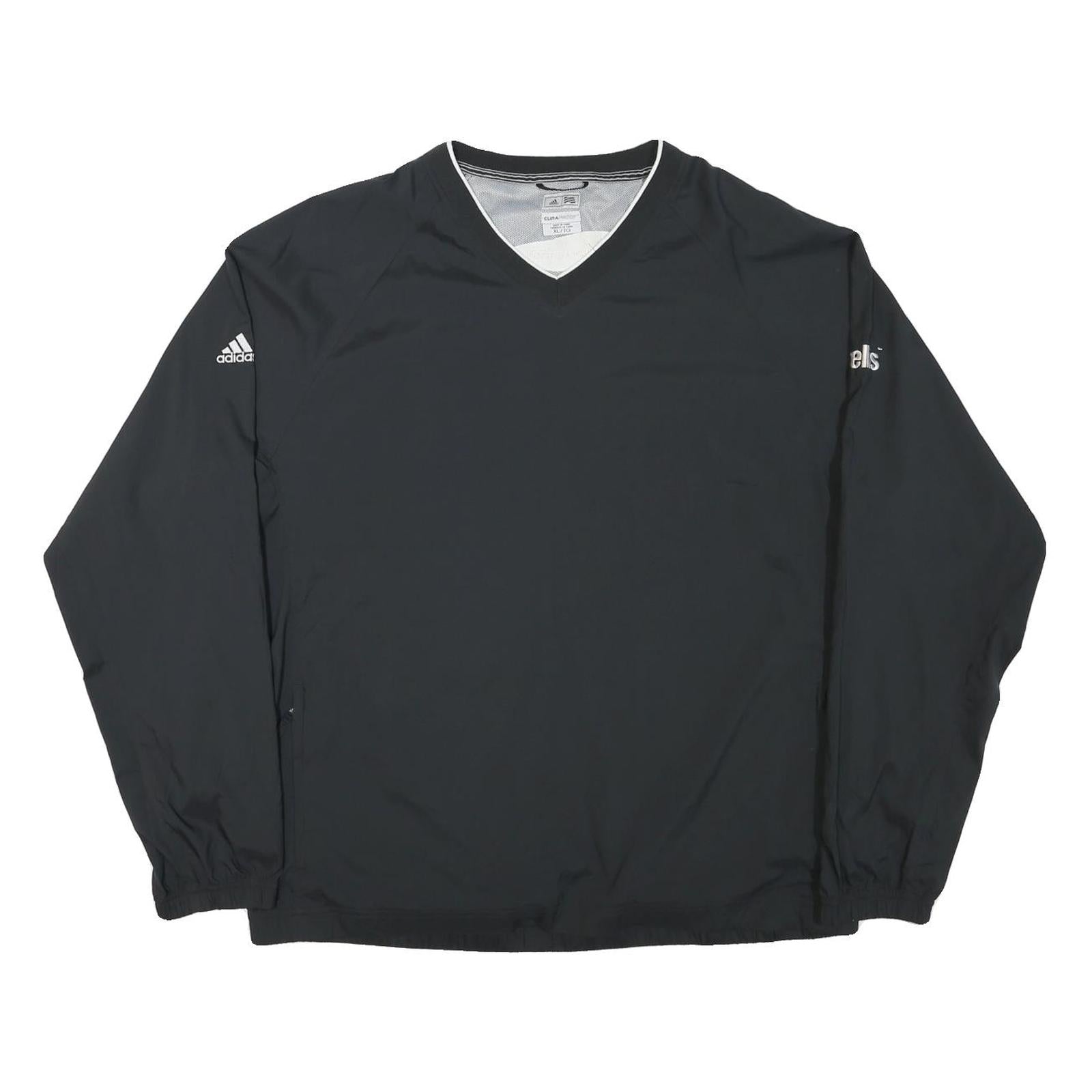 ADIDAS Mens Black Polyester Blend V-Neck XL Pullover Sweatshirt Sports Refurbished - N/A refurbished available on Cerqular
