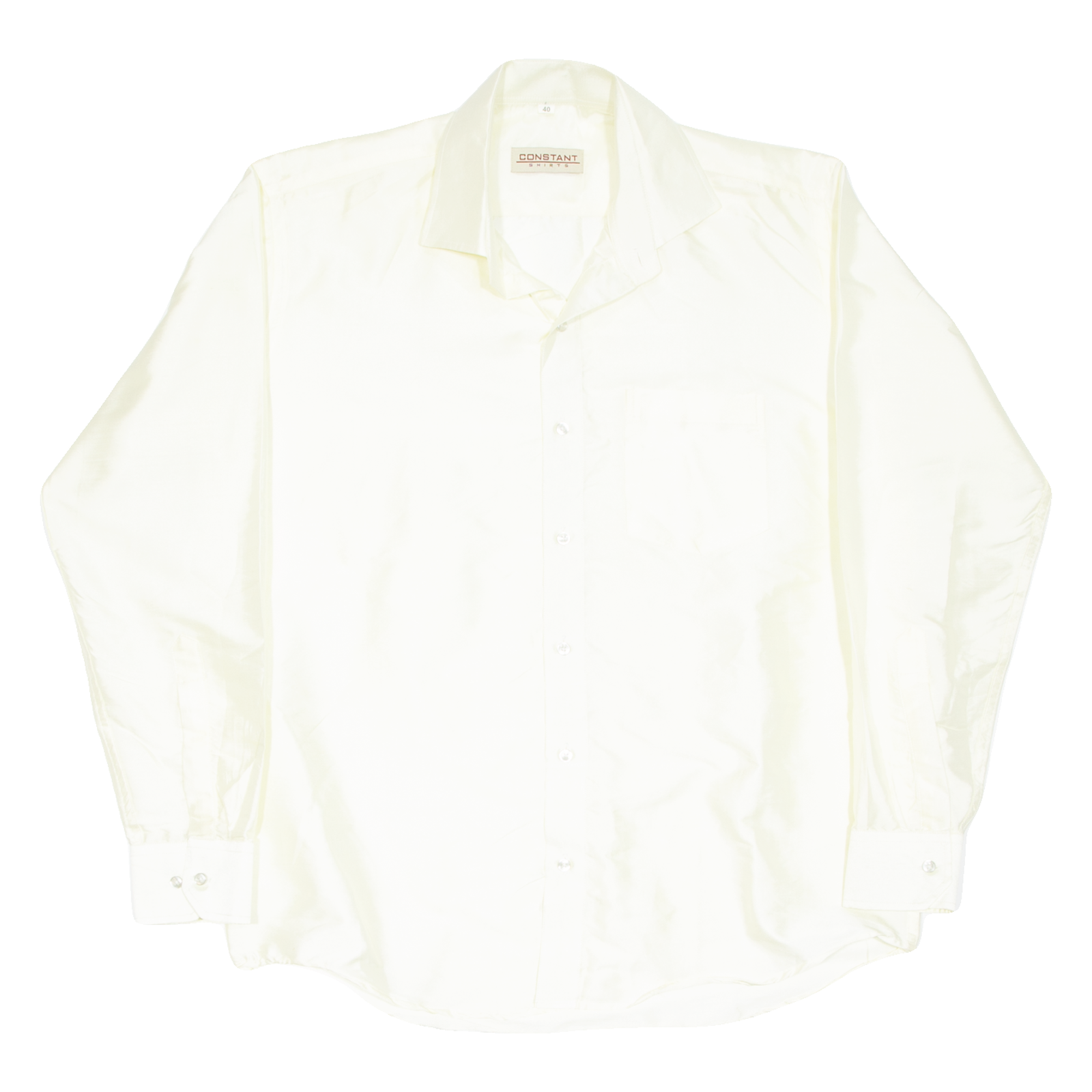 CONSTANT SHIRTS Mens Plain Shirt Yellow Long Sleeve L Refurbished - N/A refurbished available on Cerqular