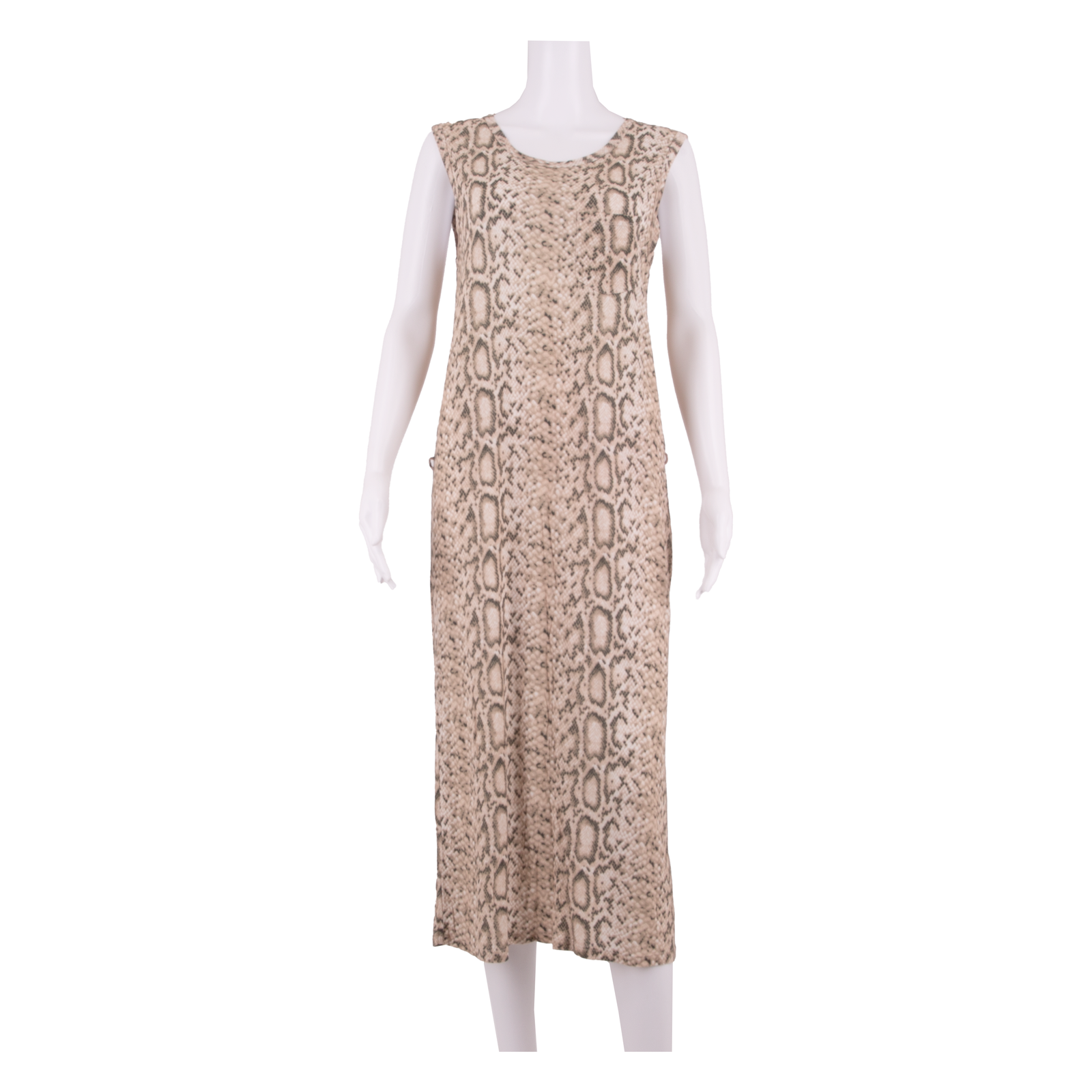 ZIMMERMANN Womens Tank Dress Brown Viscose Animal Print Sleeveless Midi UK 10 Refurbished - N/A refurbished available on Cerqular