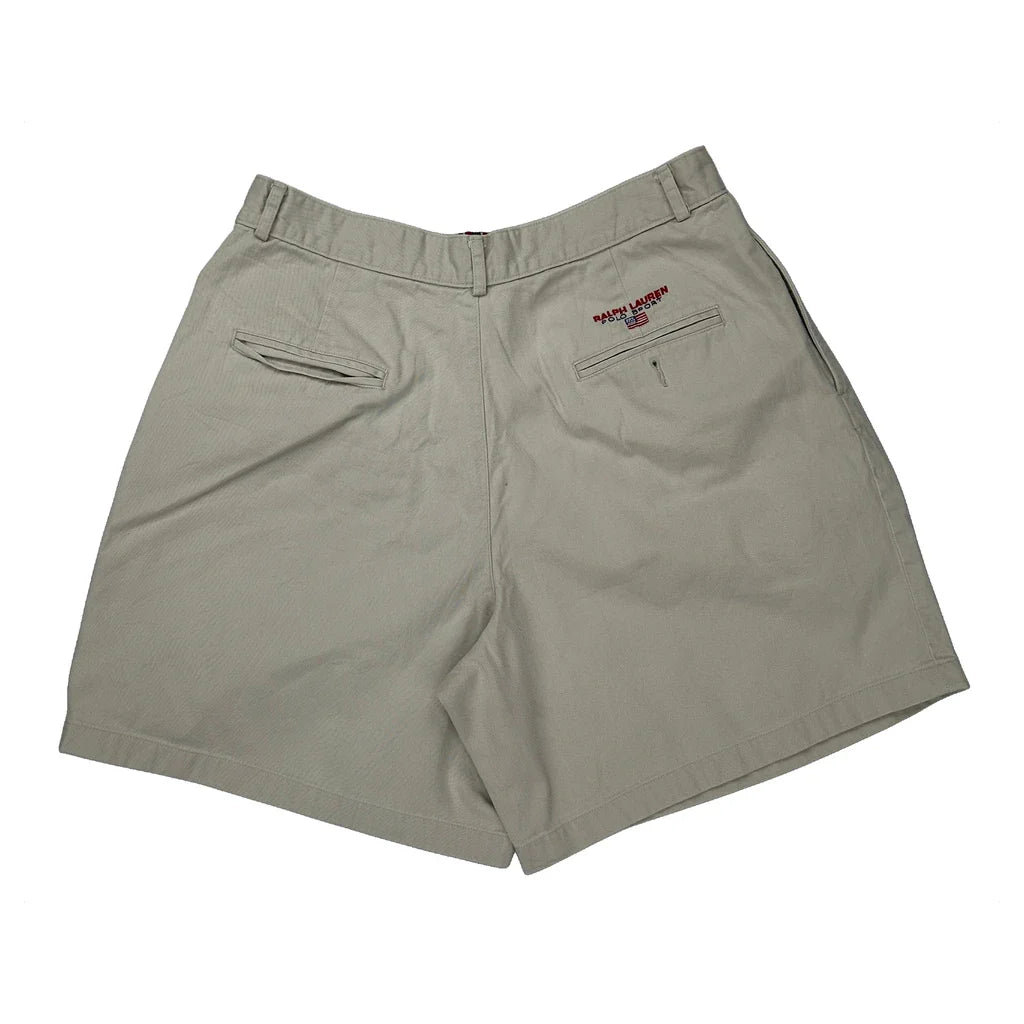 Ralph Lauren Shorts - 29W UK 12 Beige Cotton Refurbished - Thrifted (note: this is a term often used to describe second- refurbished available on Cerqular