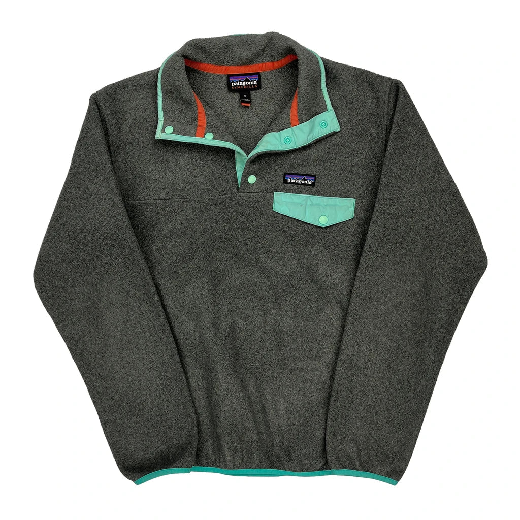 Patagonia Synchilla Fleece - Small Green Polyester Refurbished - Thrifted (note: this is a term often used to describe second- refurbished available on Cerqular