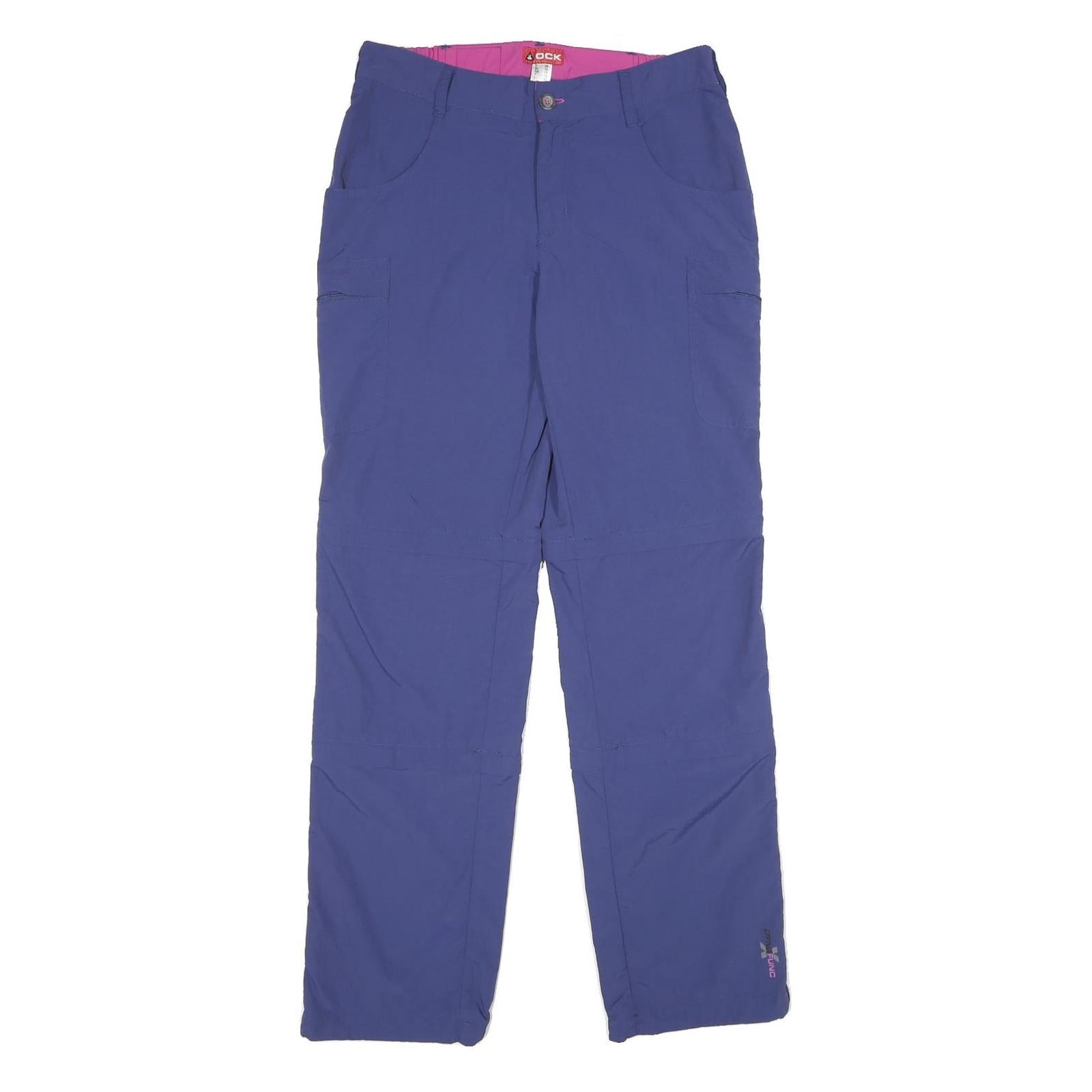 OCK Womens Polyamide Blue Regular Fit Straight Leg Trousers W28 L32 Outdoor Refurbished - N/A refurbished available on Cerqular
