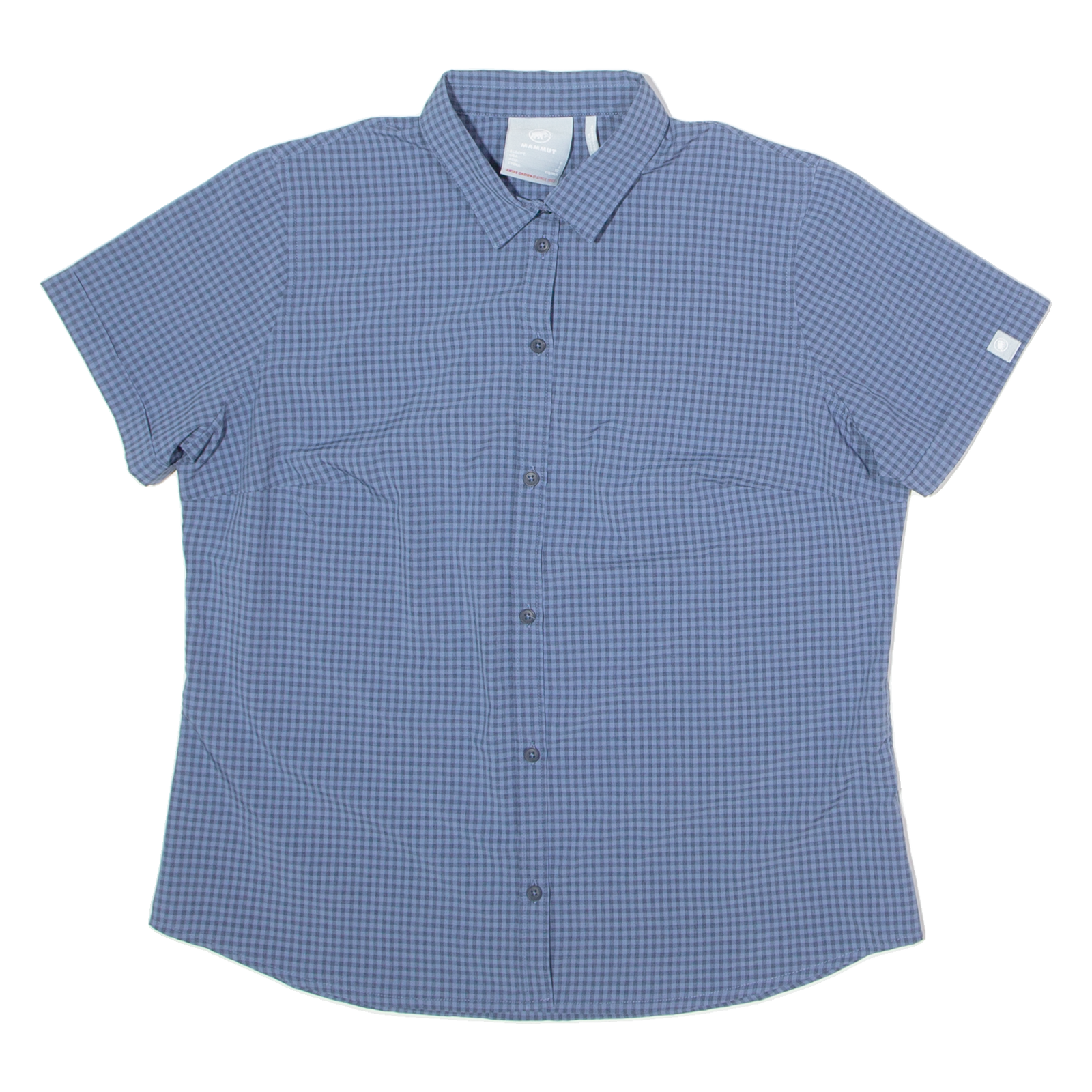 MAMMUT Womens Shirt Blue Gingham L Refurbished - N/A refurbished available on Cerqular