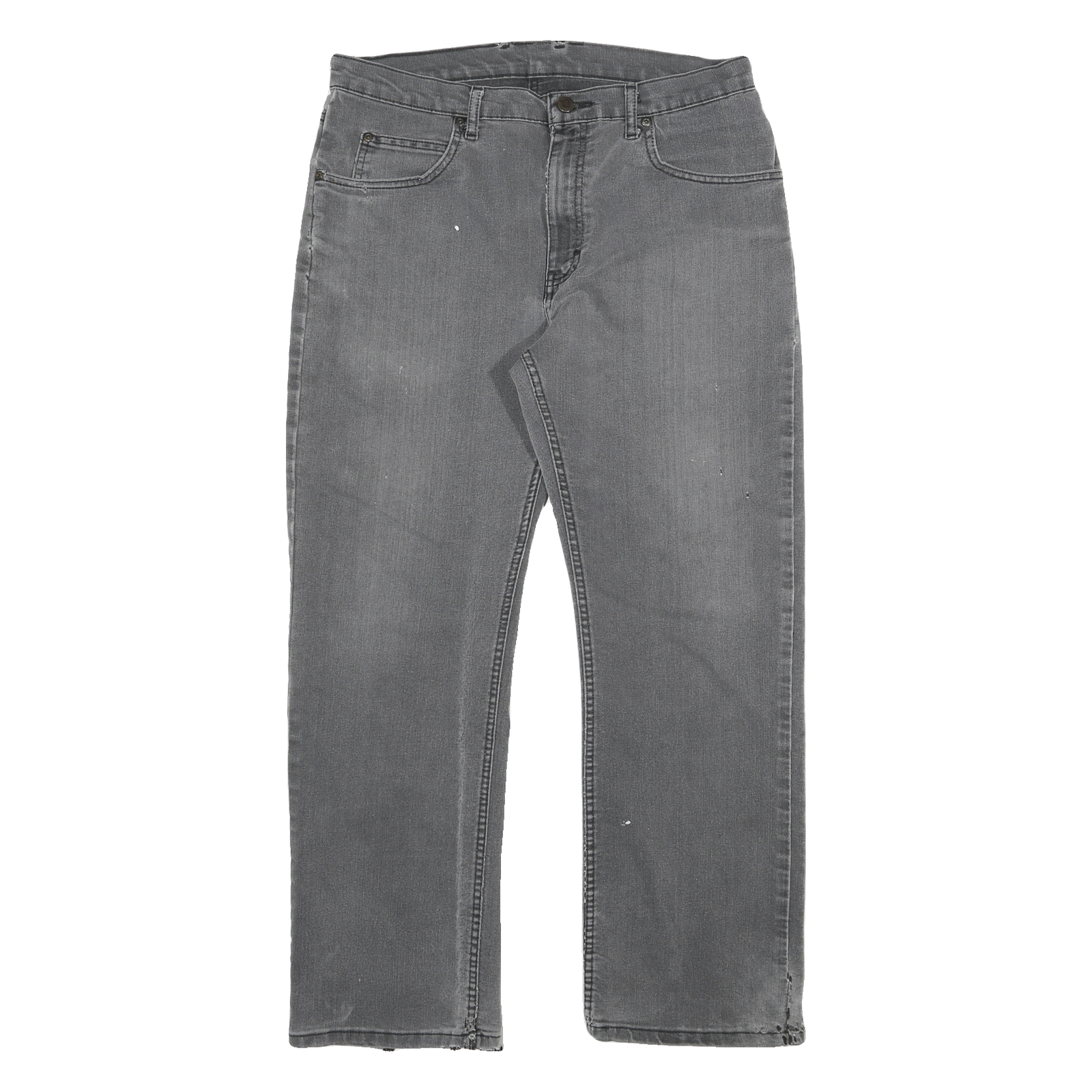 DICKIES Mens Regular Fit Grey Denim Jeans W34 L28 Distressed Zip Closure Refurbished - N/A refurbished available on Cerqular