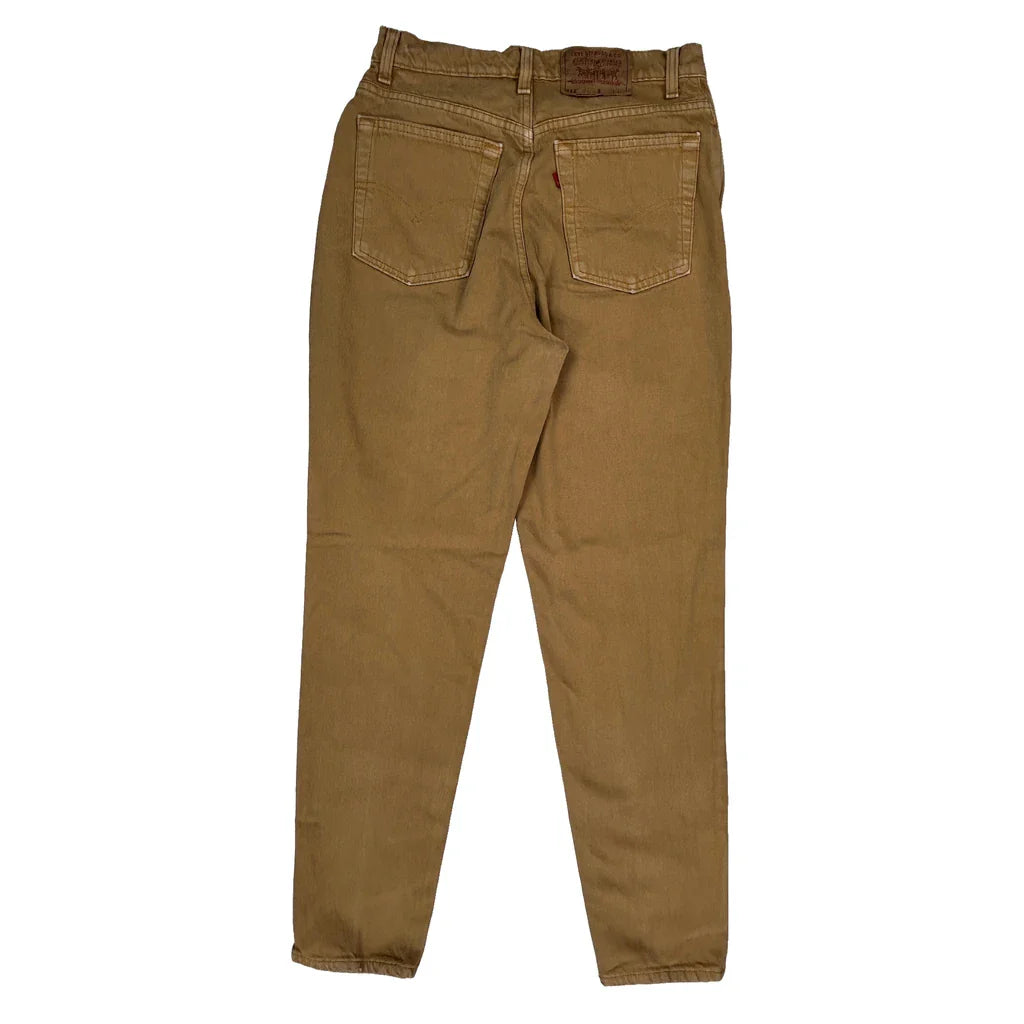Levis Jeans - 29W 30L Brown Cotton Refurbished - Thrifted (note: this is a term often used to describe second- refurbished available on Cerqular
