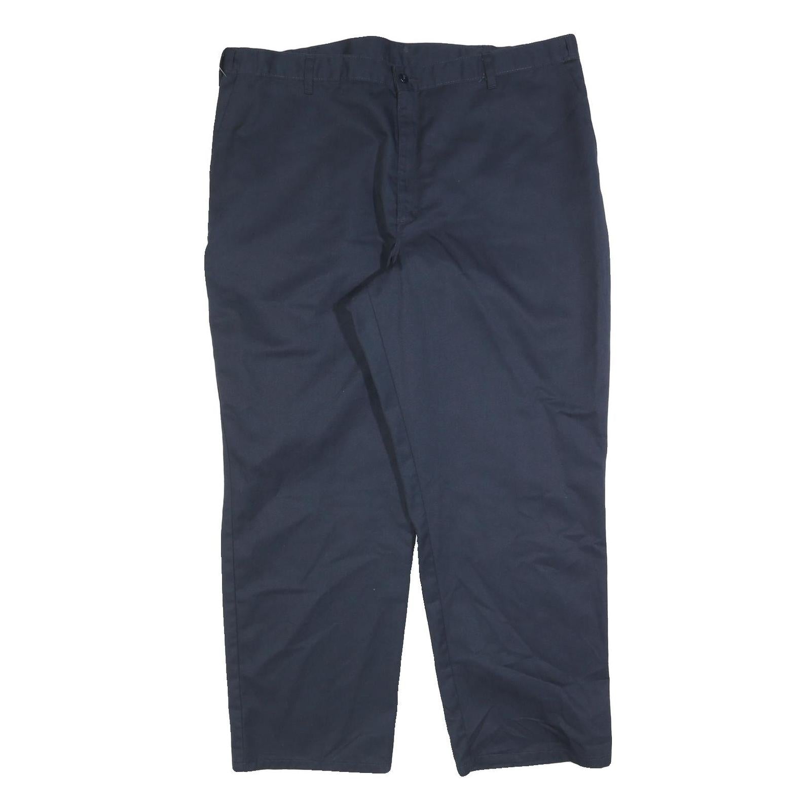 DICKIES Mens Navy Cotton Blend Regular Fit Straight Leg Trousers W40 L30 Refurbished - N/A refurbished available on Cerqular