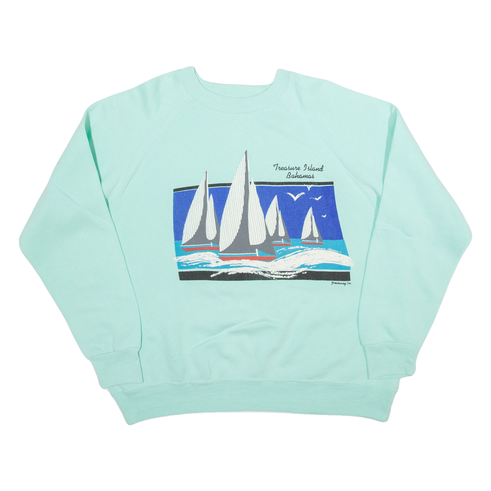 TREASURE ISLAND BAHAMA Womens Sweatshirt Green USA XL Refurbished - N/A refurbished available on Cerqular