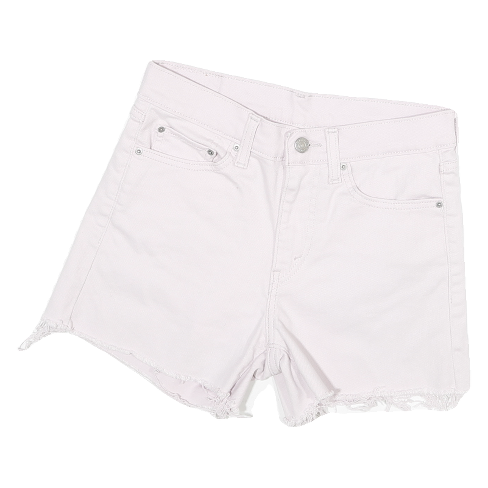 LEVI'S Mens White Denim Cut-Off Shorts M W26 Frayed Hem Casual Summer Refurbished - N/A refurbished available on Cerqular