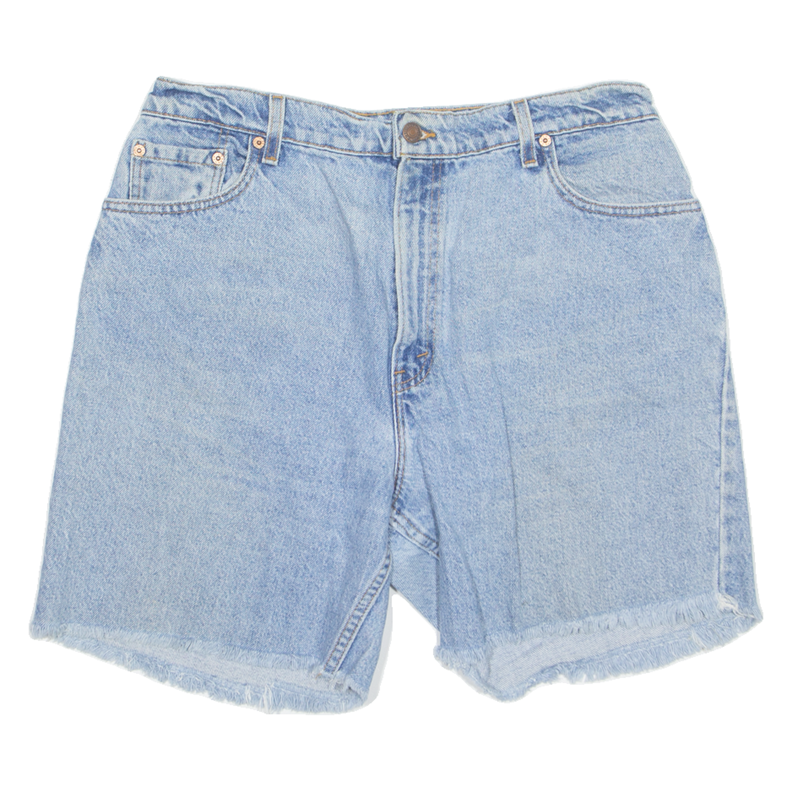 WRANGLER Cut Off 551 Mens Denim Shorts Blue L W34 Refurbished - N/A refurbished available on Cerqular
