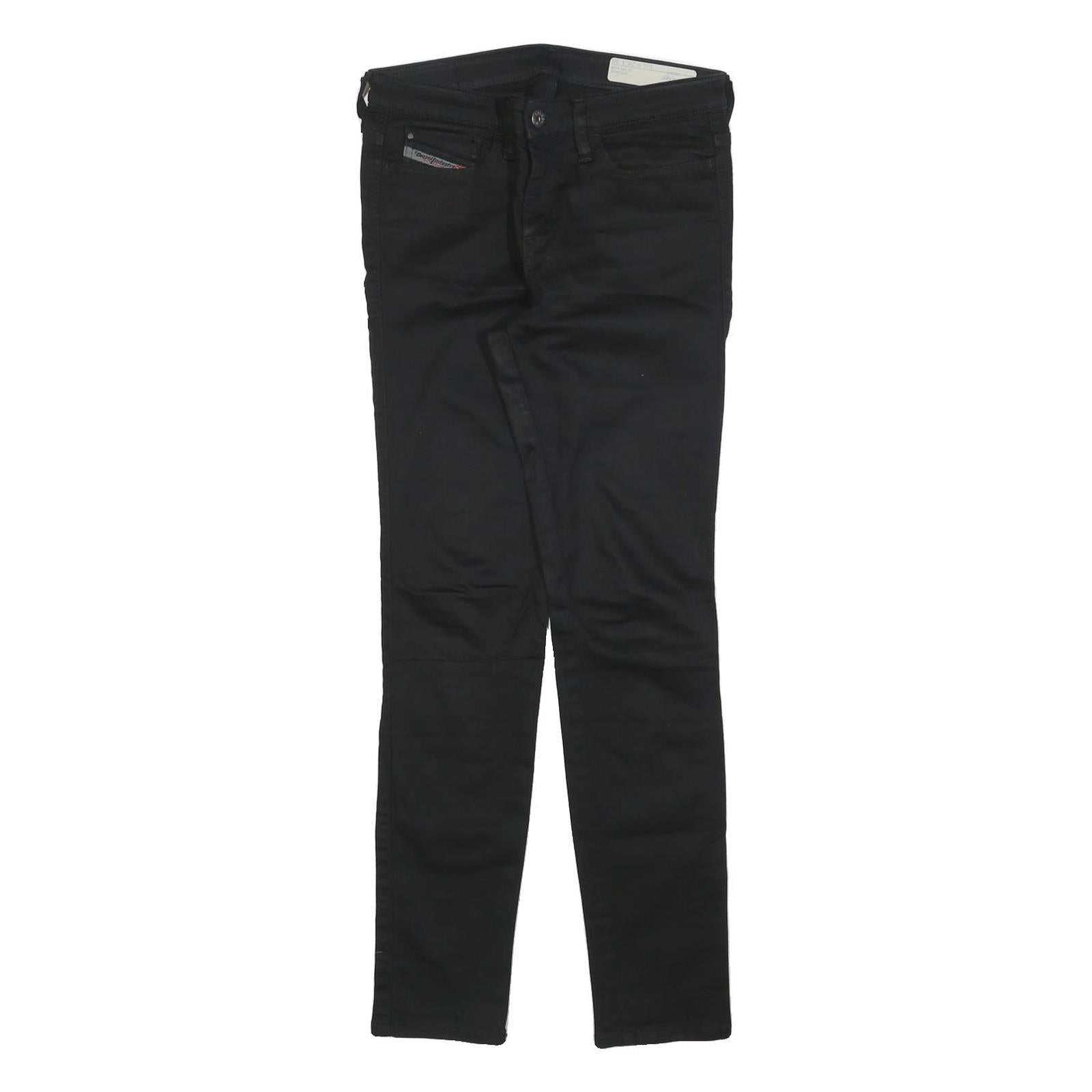 DIESEL Womens Slim Black Denim Jeans W28 L30 Cotton Blend Zip Casual Stylish Refurbished - N/A refurbished available on Cerqular