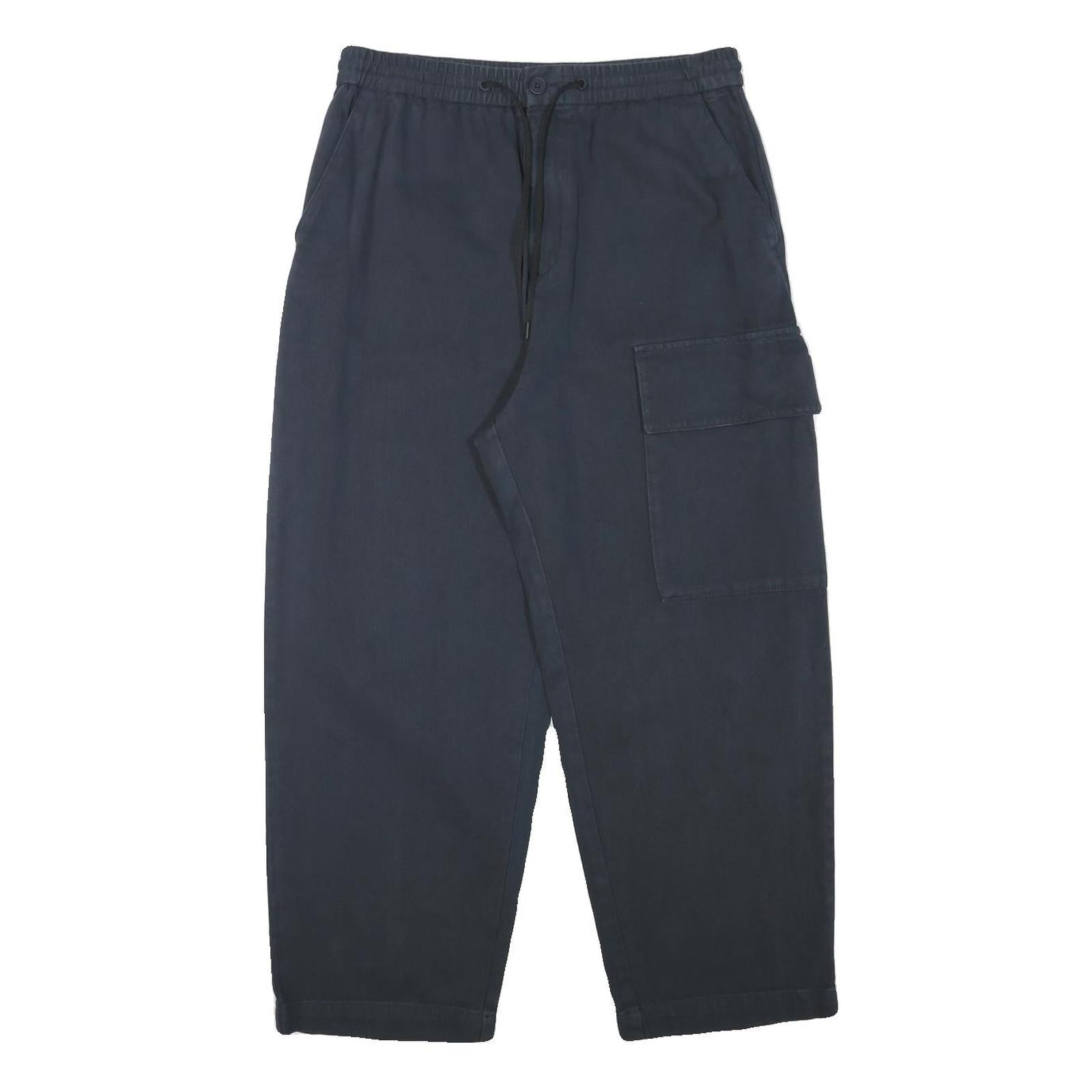 MARC O'POLO Mens Relaxed Navy Blue Drawstring Cargo Trousers W30 L26 Casual Refurbished - N/A refurbished available on Cerqular