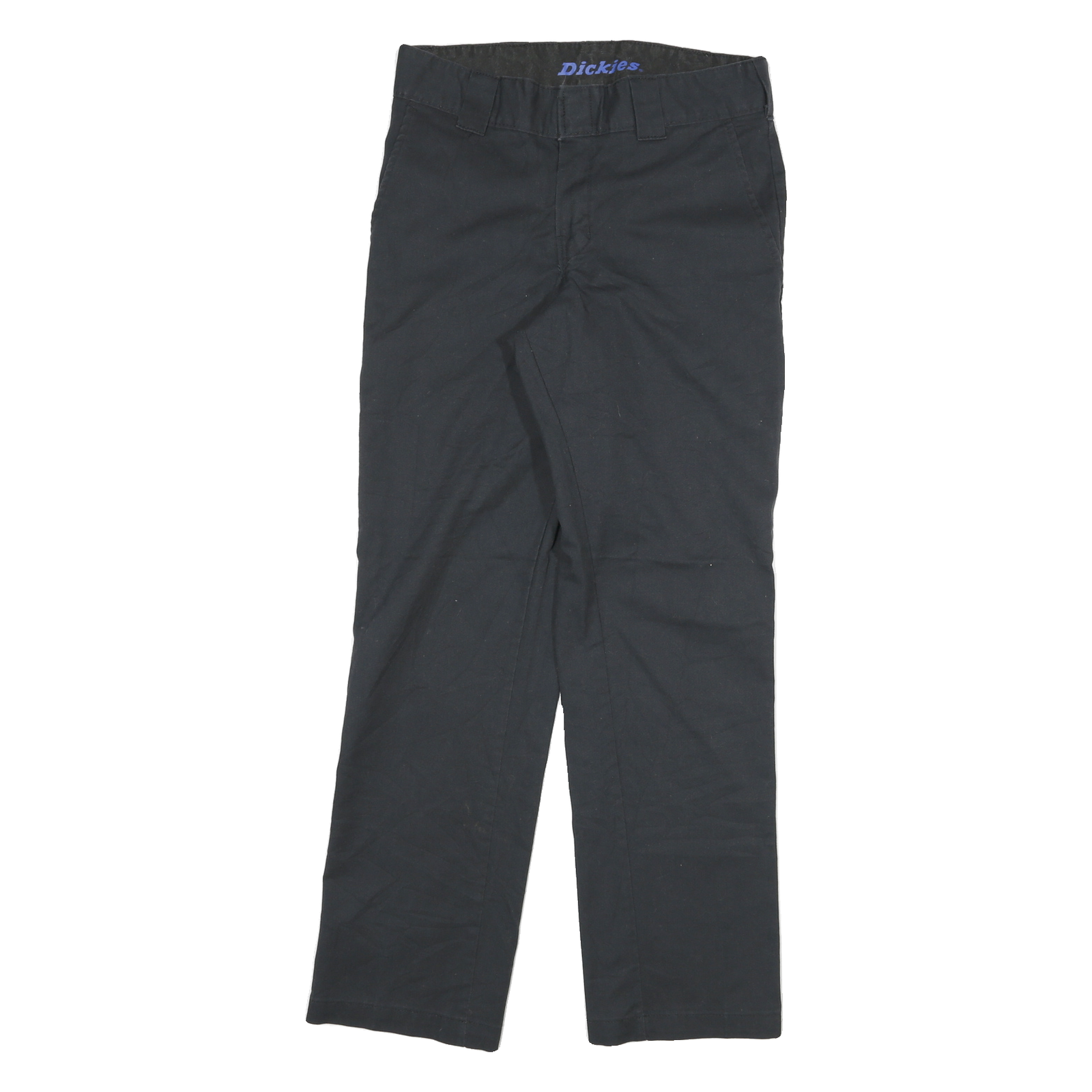 DICKIES Mens Cotton Blend Black Regular Straight Trousers W28 L28 Workwear Zip Refurbished - N/A refurbished available on Cerqular