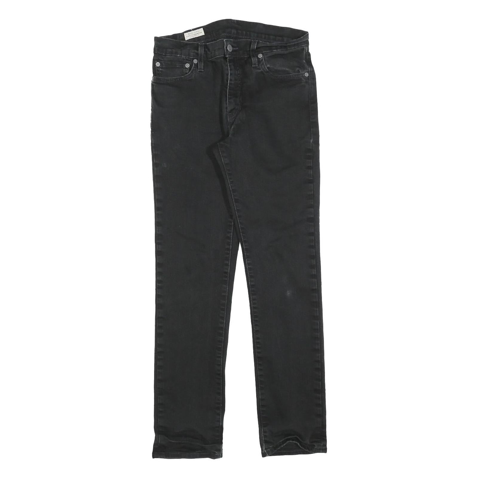 LEVI'S 511 Slim Mens Black Slim Skinny Denim Medium W30 L30 Zip Jeans Refurbished - N/A refurbished available on Cerqular