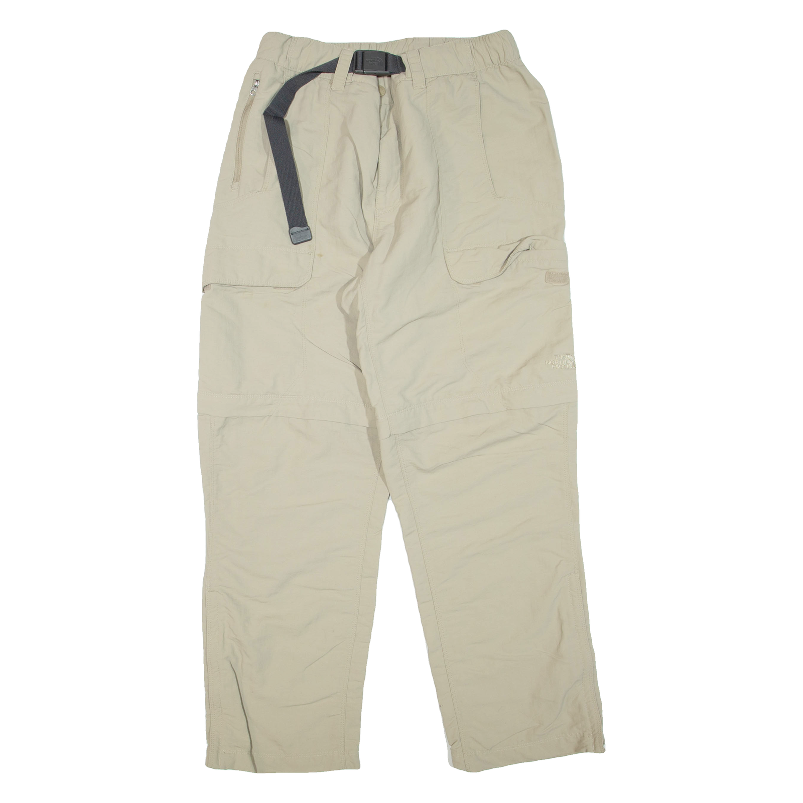 THE NORTH FACE Belted Mens Trousers Beige Regular Straight W28 L30 Refurbished - N/A refurbished available on Cerqular
