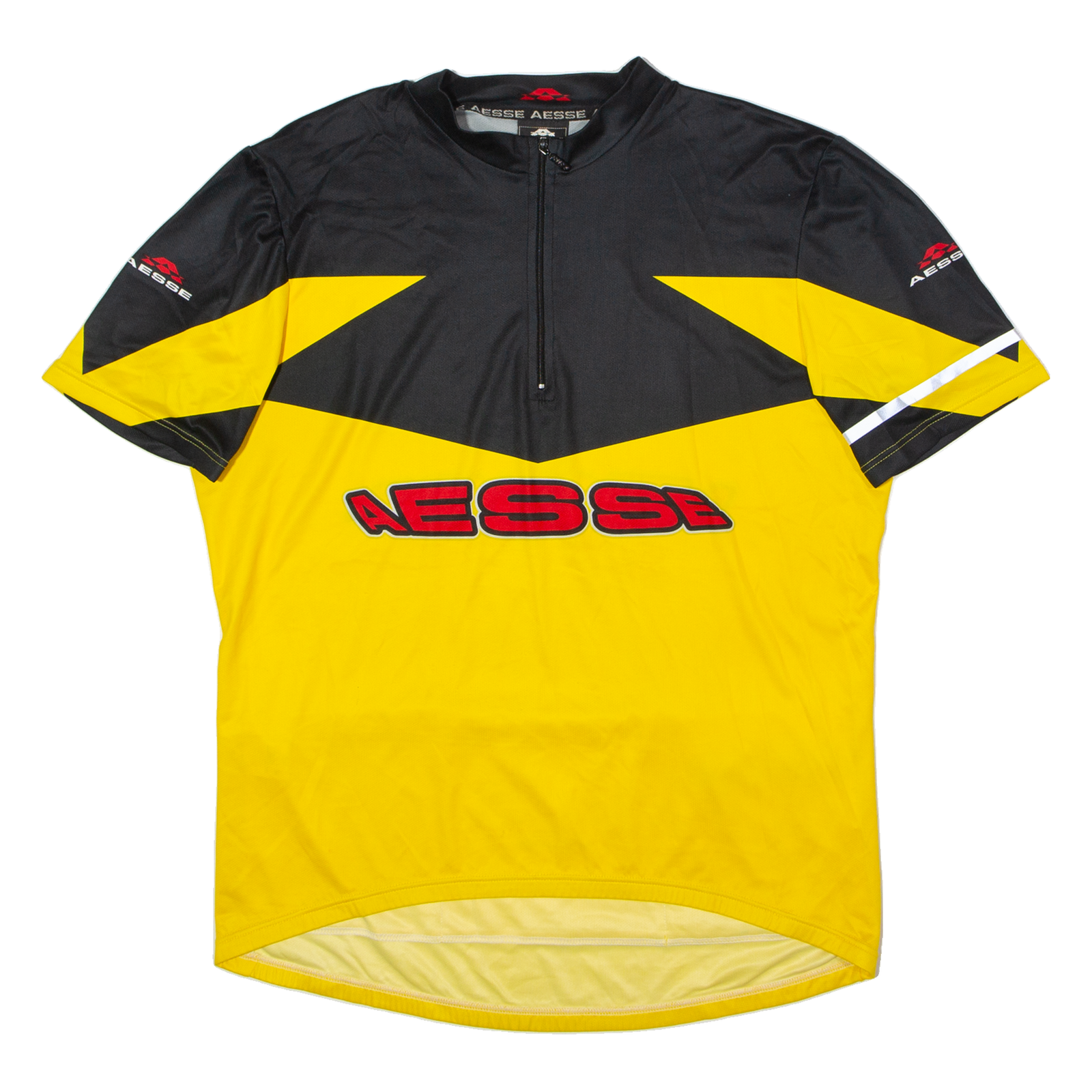 AESSE Cycling Mens Jersey Yellow 90s 1/4 Zip XL Refurbished - N/A refurbished available on Cerqular