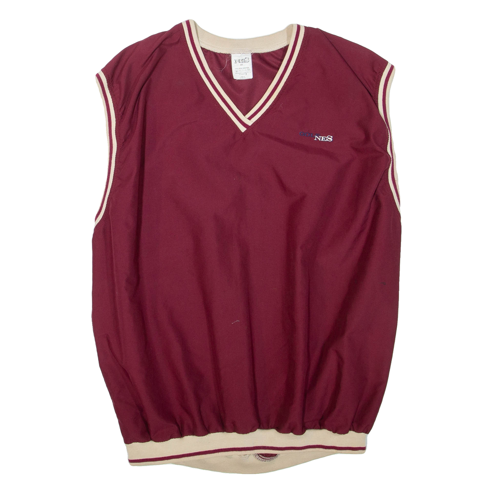 NES Golf Sleeveless Mens Sweatshirt Maroon Crew Neck M Refurbished - N/A refurbished available on Cerqular