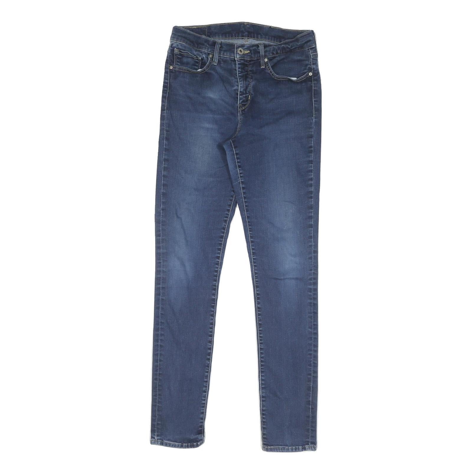 LEVI'S Womens Slim Blue Denim Slim Skinny Jeans W30 L32 Classic Cotton Zip Refurbished - N/A refurbished available on Cerqular