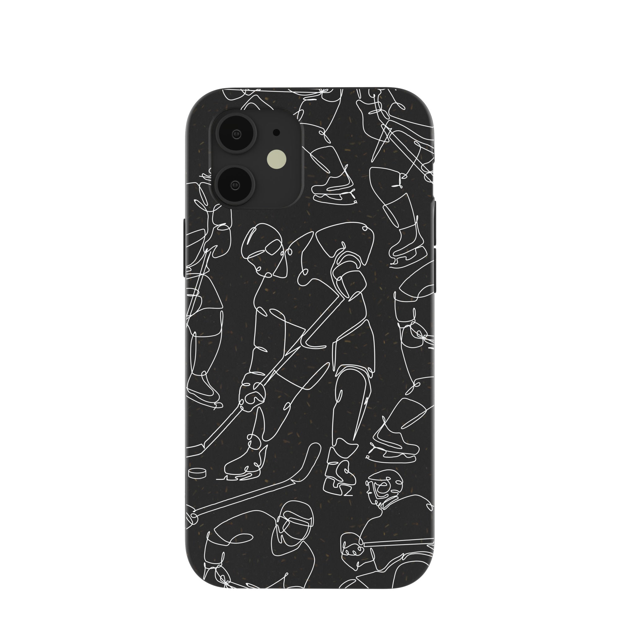 Black Play Sketch iPhone 12/ iPhone 12 Pro Case Refurbished - Pela Case refurbished available on Cerqular