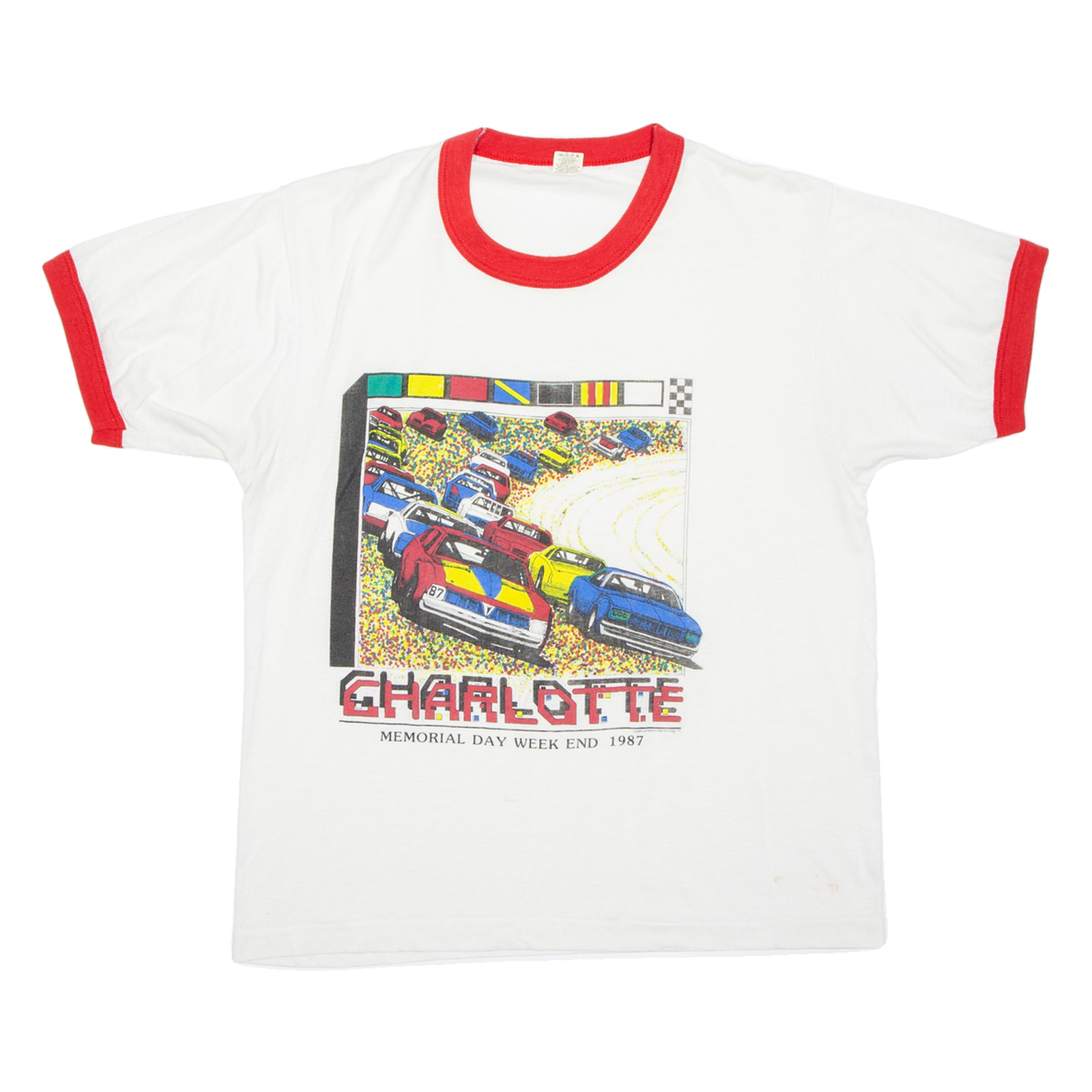 Charlotte Mens T-Shirt White USA XL Refurbished - N/A refurbished available on Cerqular