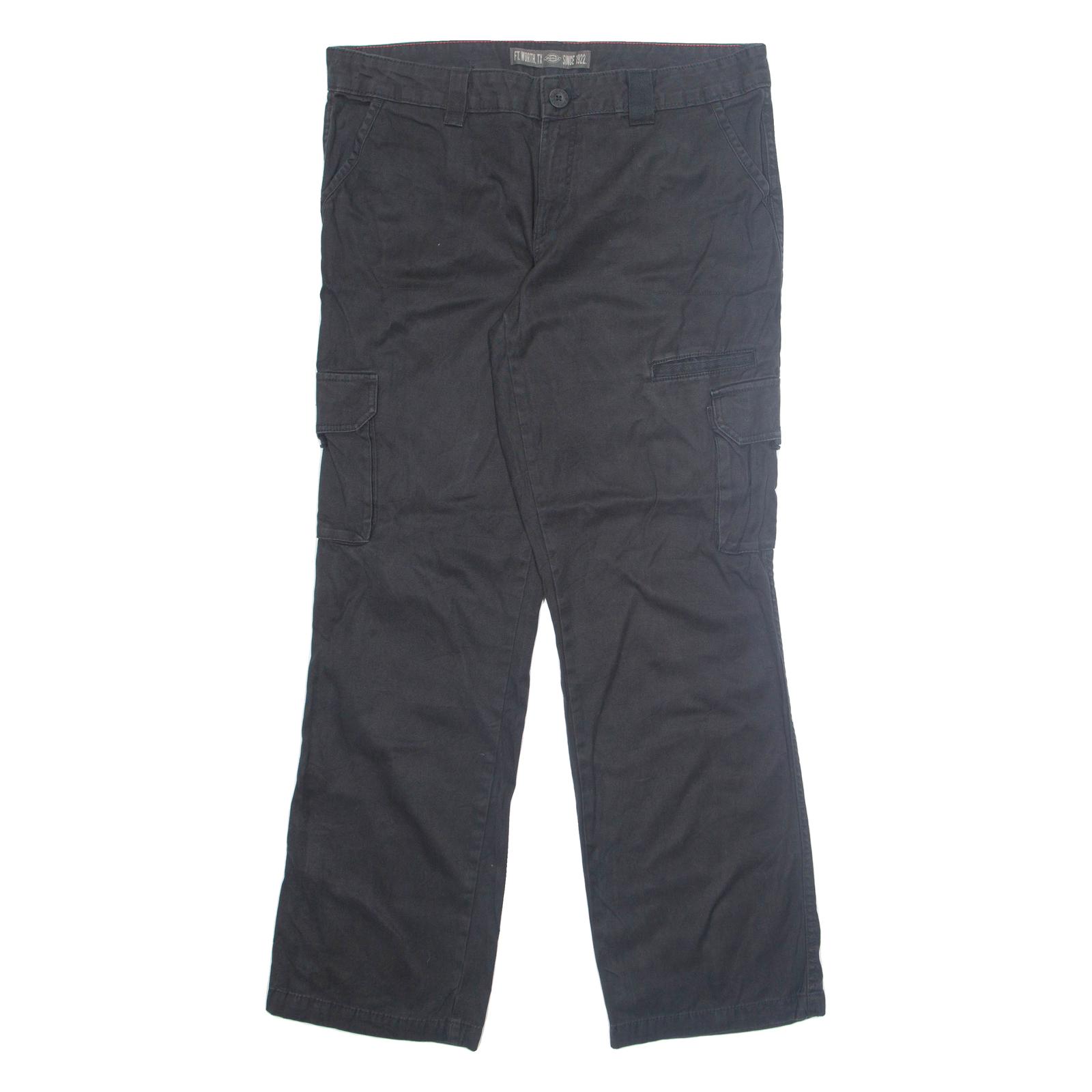 DICKIES Cargo Mens Trousers Black Relaxed Straight W36 L30 Refurbished - N/A refurbished available on Cerqular