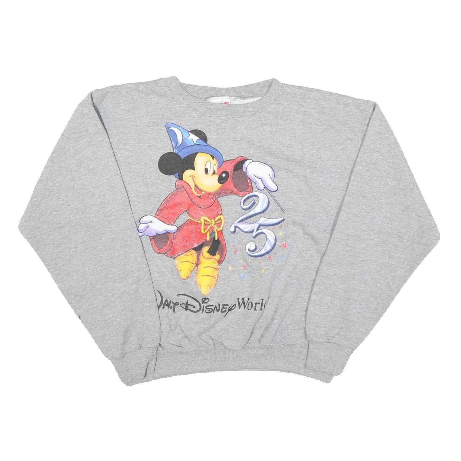 Buy MICKEY INC Womens Grey Disney World 25 Pullover Sweatshirt S Cotton Blend Refurbished - $27.29 MICKEY INC Womens Grey Disney World 25 Pullover Sweatshirt S Cotton Blend Refurbished - N/A refurbished available on Cerqular