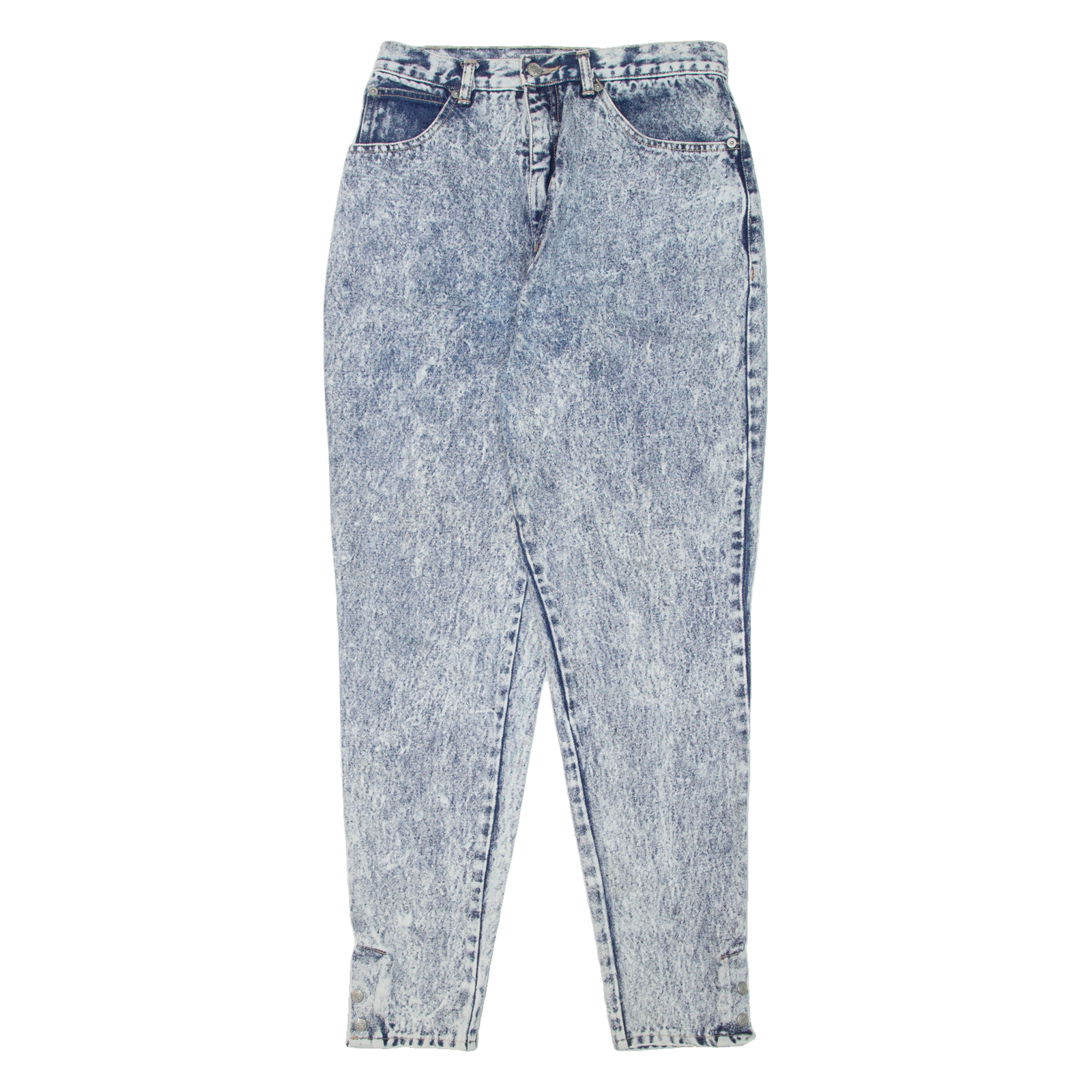 PROGRESS SPORT Womens Jeans Blue Regular Mom 90s Acid Wash W28 L30 Refurbished - N/A refurbished available on Cerqular