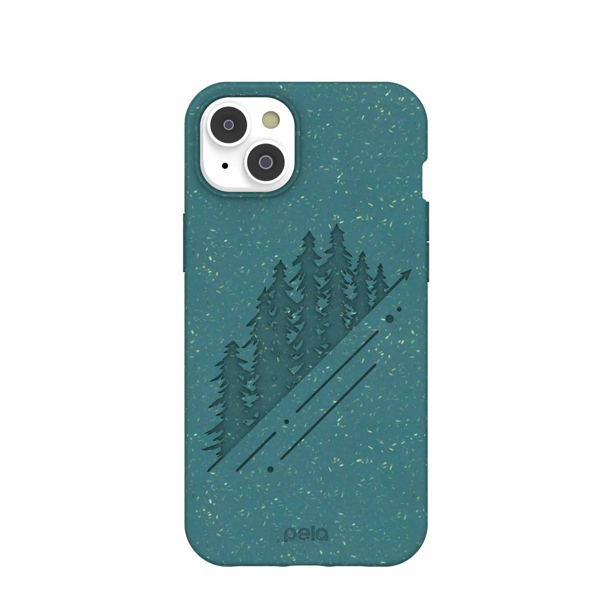 Green Summit iPhone 14 Plus Case Refurbished - Pela Case refurbished available on Cerqular