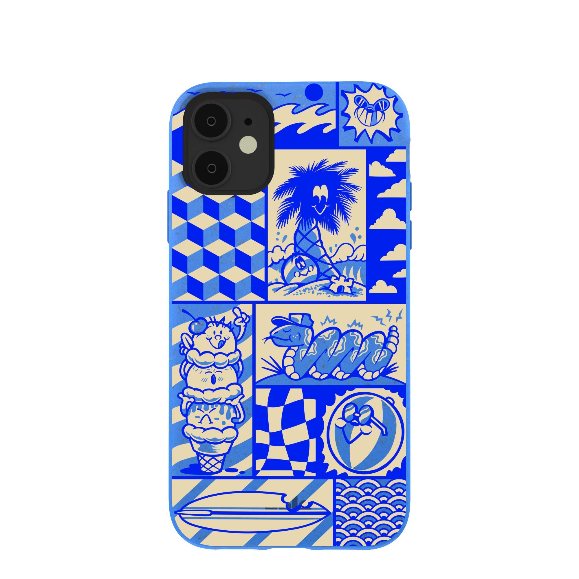 Electric Blue Summer Blues iPhone 11 Case Refurbished - Pela Case refurbished available on Cerqular