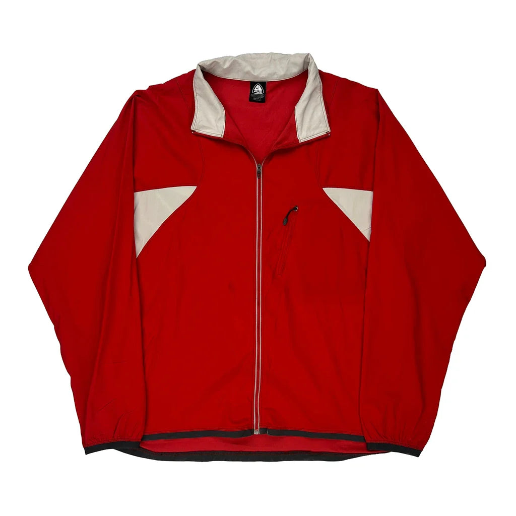 Nike Acg Jacket - 2XL Red Nylon Refurbished - Thrifted (note: this is a term often used to describe second- refurbished available on Cerqular