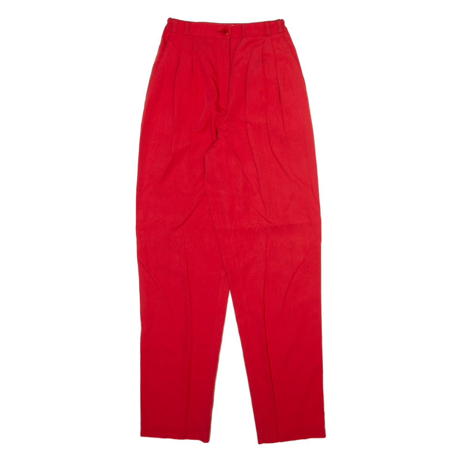 SERGIO DI LAURENTI Womens Trousers Red Relaxed Tapered Viscose W22 L29 Refurbished - N/A refurbished available on Cerqular