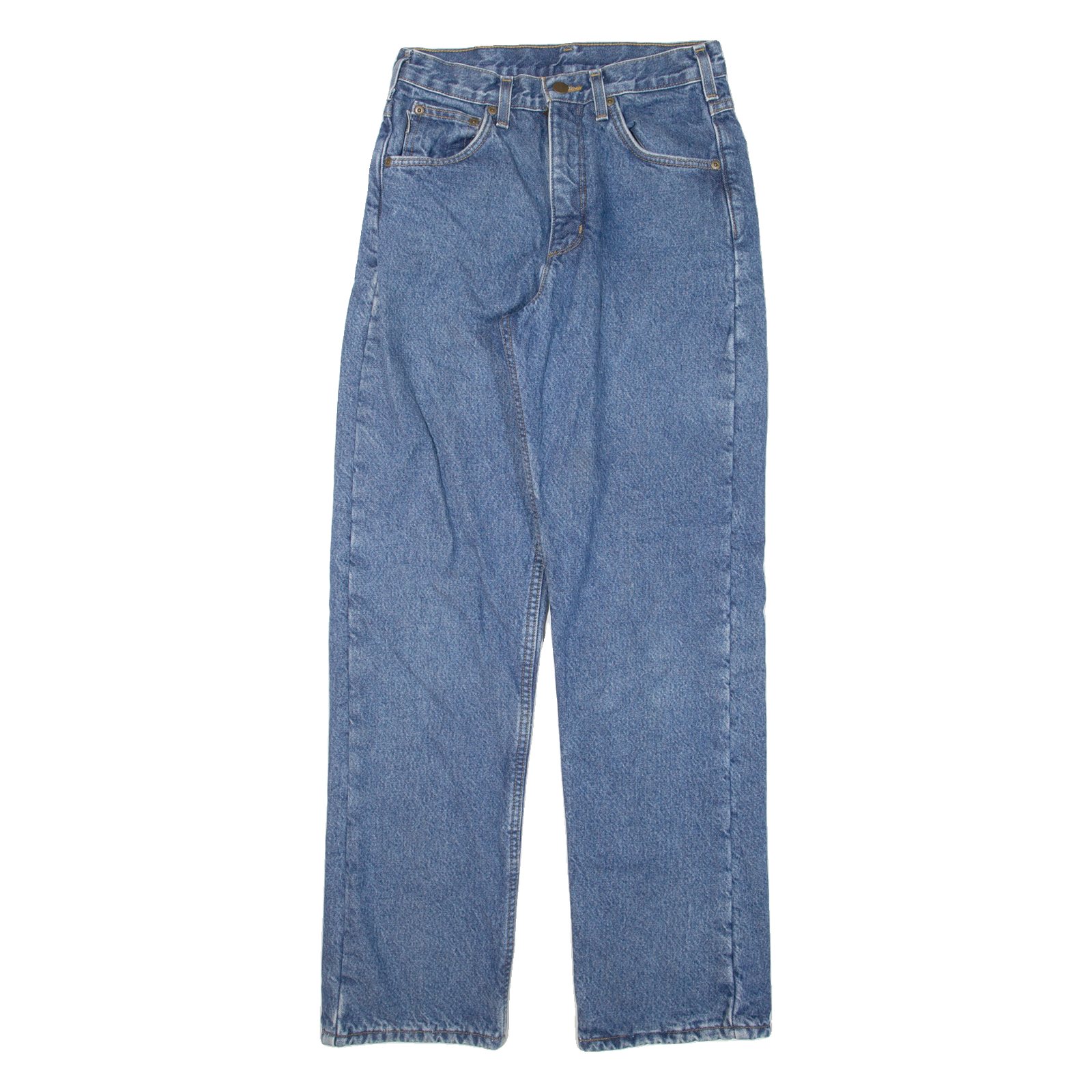 CARHARTT Fleece Lined Workwear Mens Jeans Blue Regular Straight W28 L32 Refurbished - N/A refurbished available on Cerqular