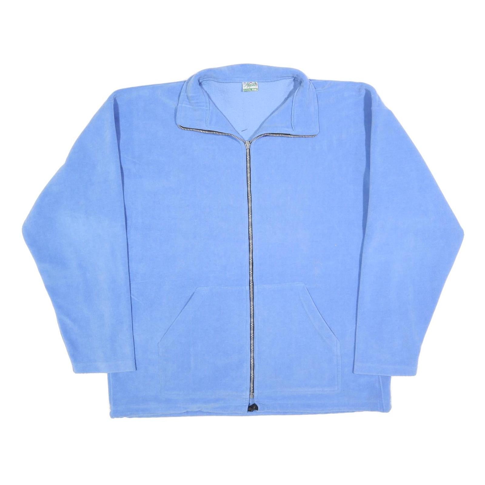 APPLE Womens Blue Jacket XL Polyester Blend Plain Zip Casual Outerwear Refurbished - N/A refurbished available on Cerqular