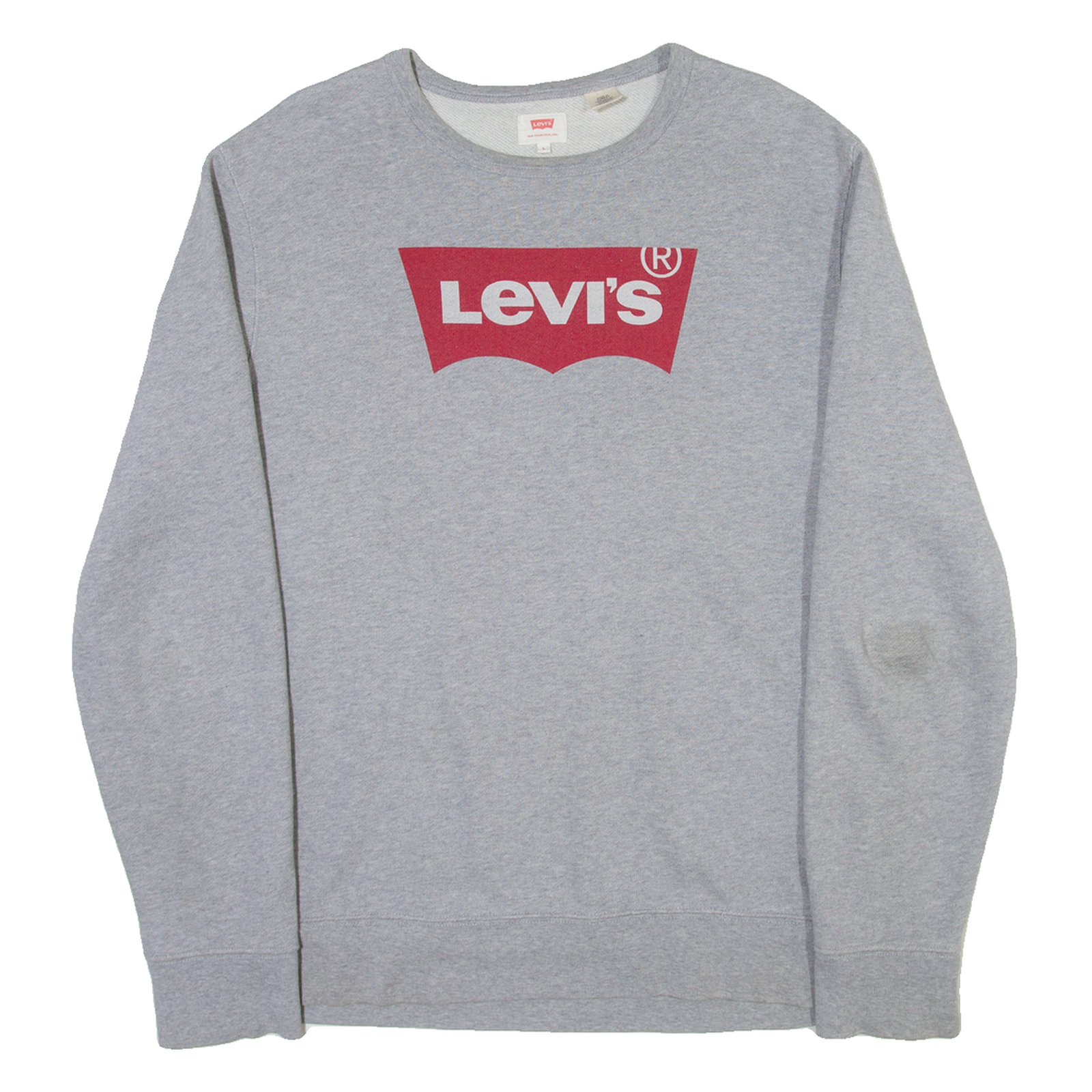LEVI'S Mens Sweatshirt Grey Crew Neck L Refurbished - N/A refurbished available on Cerqular