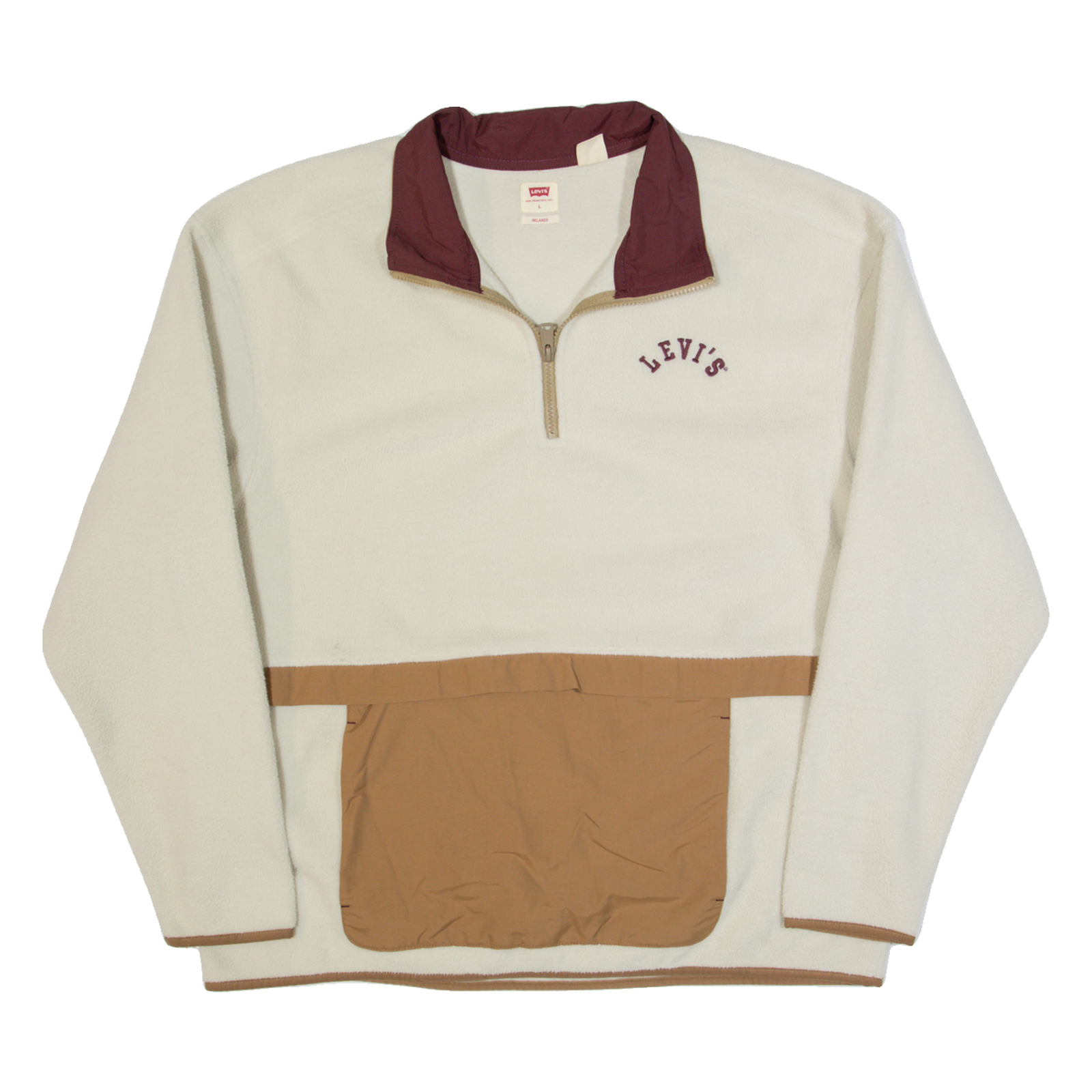 Buy LEVI'S Relaxed Fit Womens Fleece Jacket Cream L Refurbished - $41.59 LEVI'S Relaxed Fit Womens Fleece Jacket Cream L Refurbished - N/A refurbished available on Cerqular