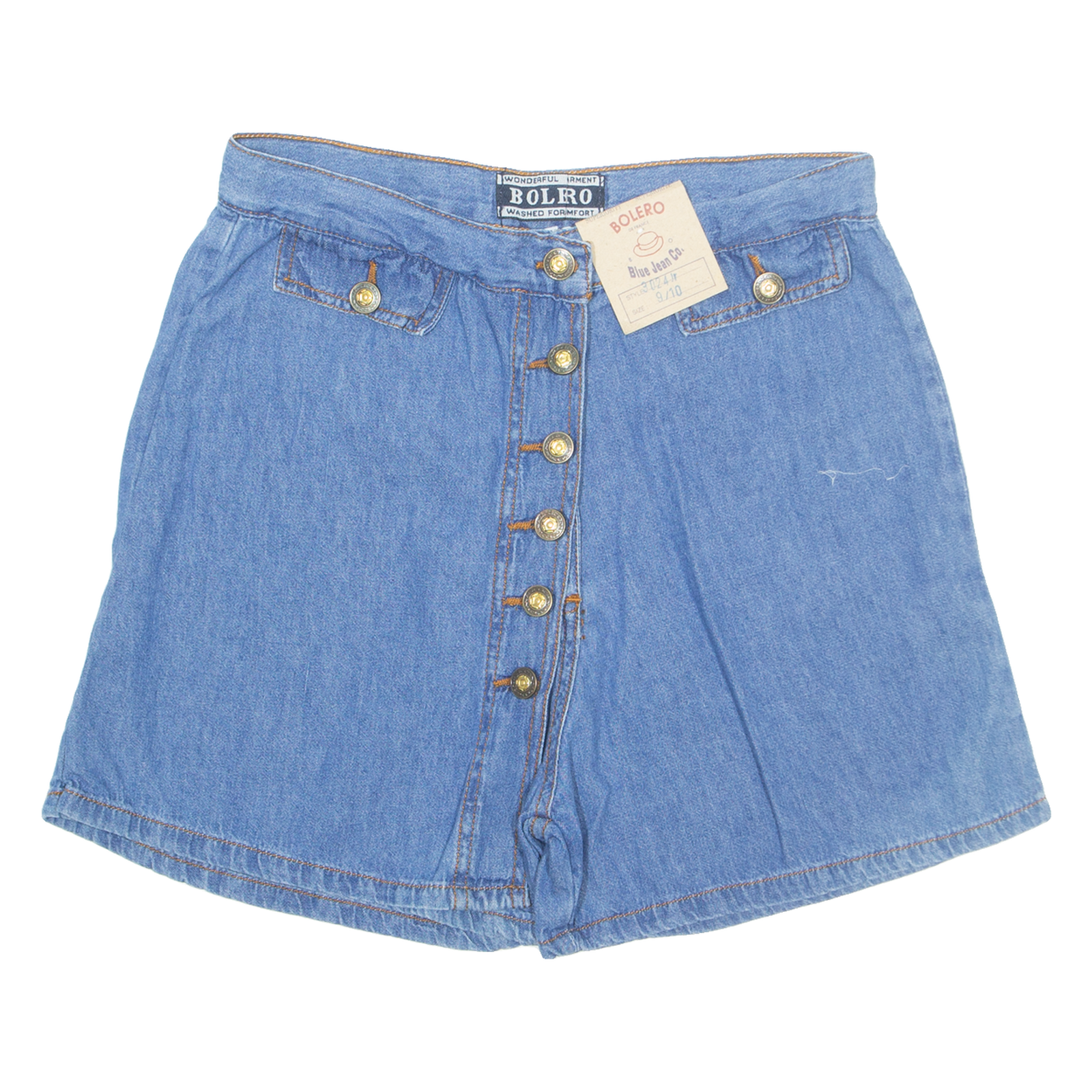 BOLERO Womens Denim Shorts Blue M W28 Refurbished - N/A refurbished available on Cerqular