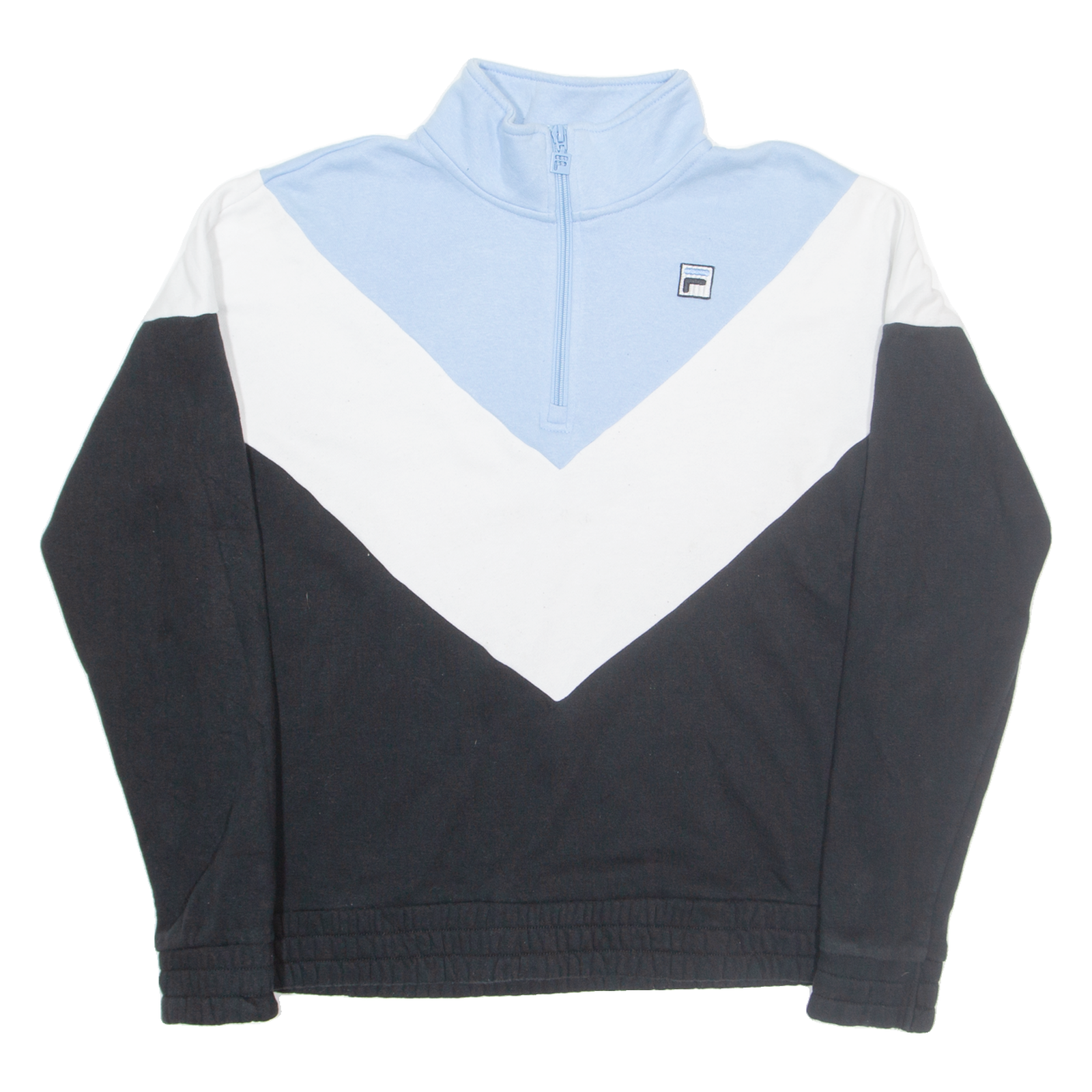 FILA Mens Sweatshirt Black 1/4 Zip L Refurbished - N/A refurbished available on Cerqular