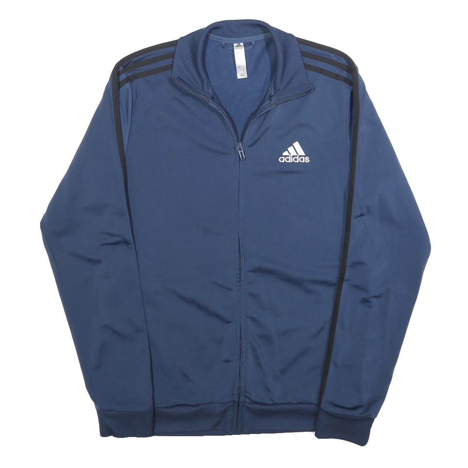 Buy ADIDAS Mens Blue & Black Track Jacket S Polyester Zip Sportswear Refurbished - $41.59 ADIDAS Mens Blue & Black Track Jacket S Polyester Zip Sportswear Refurbished - N/A refurbished available on Cerqular