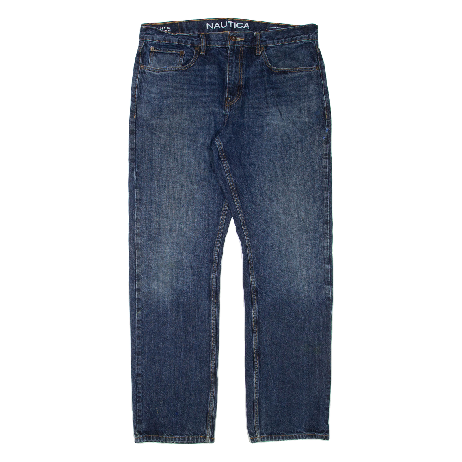NAUTICA Womens Jeans Blue Regular Straight W34 L32 Refurbished - N/A refurbished available on Cerqular