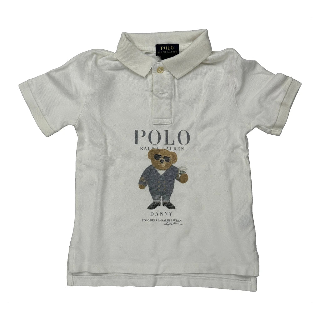 Age 5 Polo By Ralph Lauren Polo Shirt - Small White Cotton Refurbished - Thrifted (note: this is a term often used to describe second- refurbished available on Cerqular