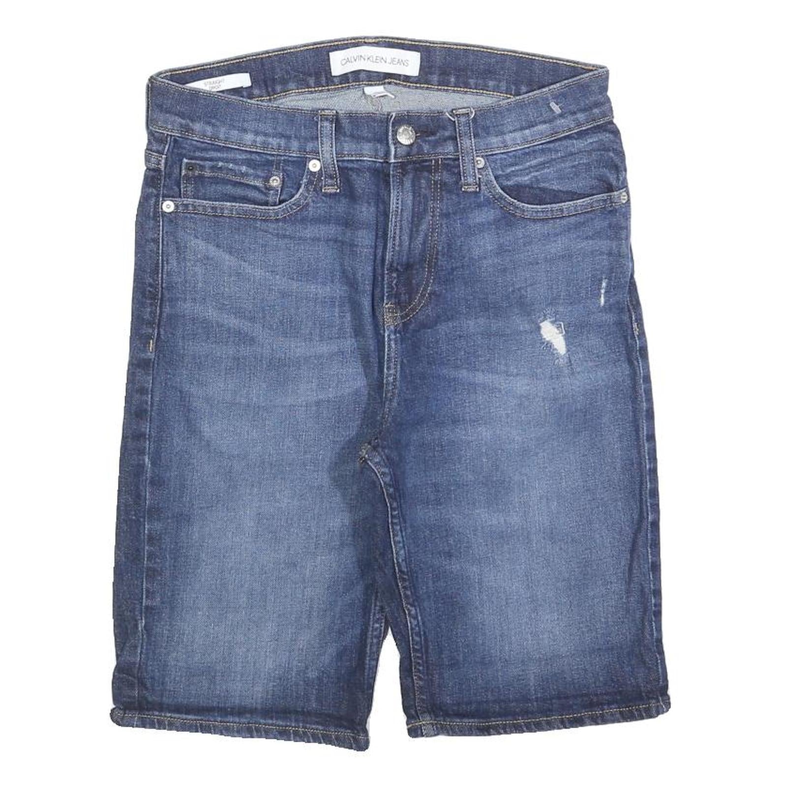 CALVIN KLEIN JEANS Mens Denim Blue Casual S W29 Cotton Blend Shorts Refurbished - N/A refurbished available on Cerqular