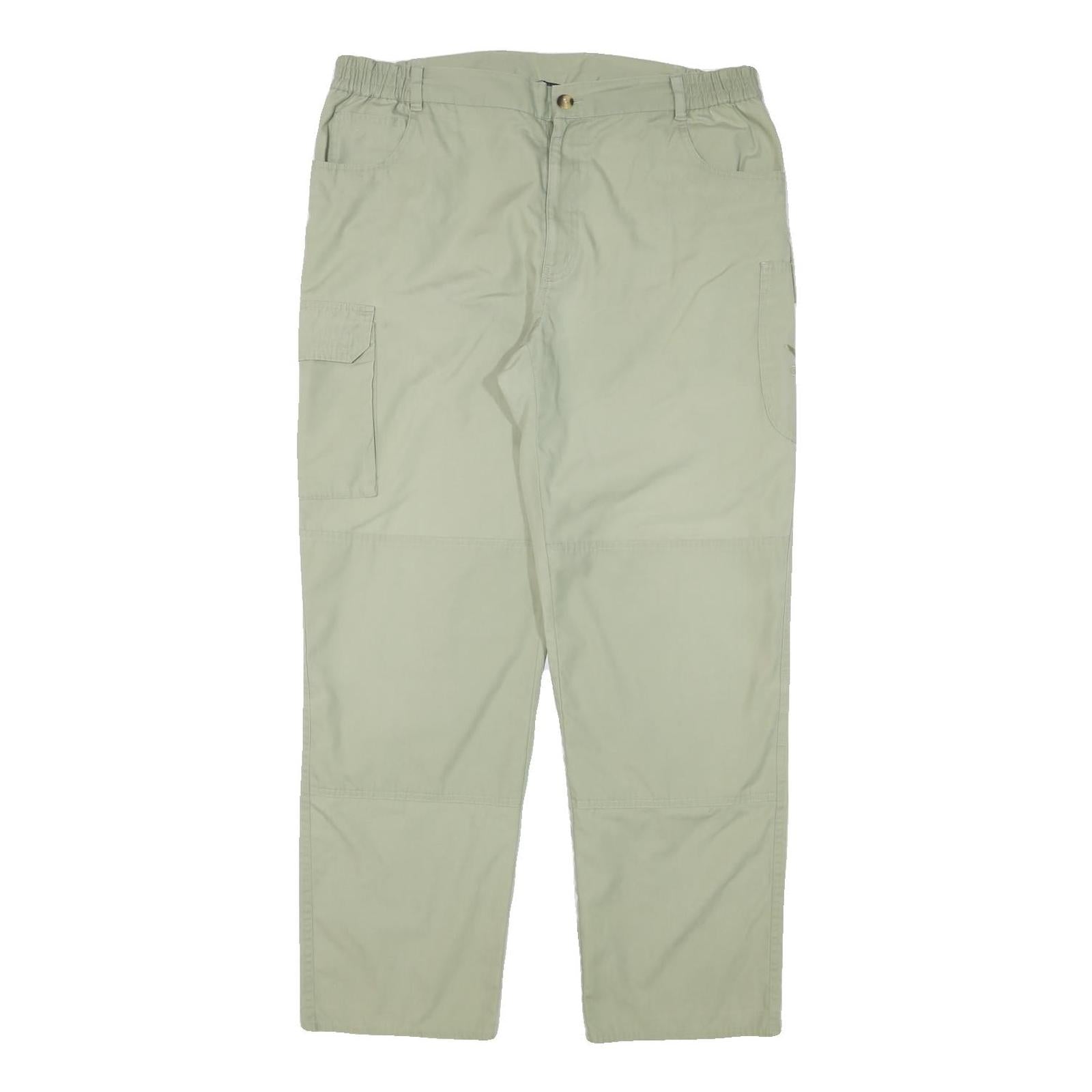 SALEWA Mens Cotton Blend Beige Relaxed Straight Trousers W36 L30 Outdoor Cargo Refurbished - N/A refurbished available on Cerqular