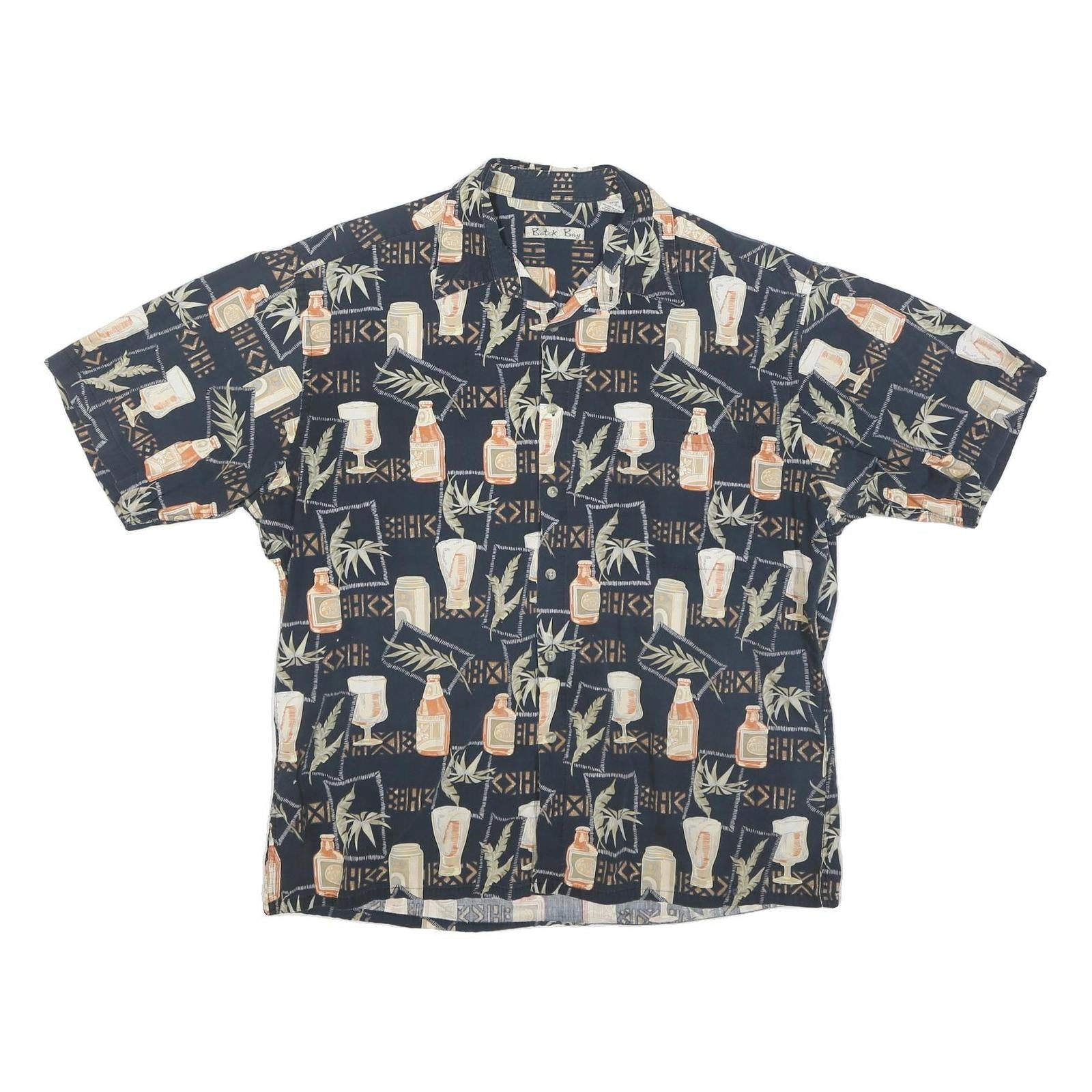 Buy BATIK BAY Mens Black & Beige Printed Cotton Shirt XL Casual Summer Button Up Refurbished - $19.49 BATIK BAY Mens Black & Beige Printed Cotton Shirt XL Casual Summer Button Up Refurbished - N/A refurbished available on Cerqular